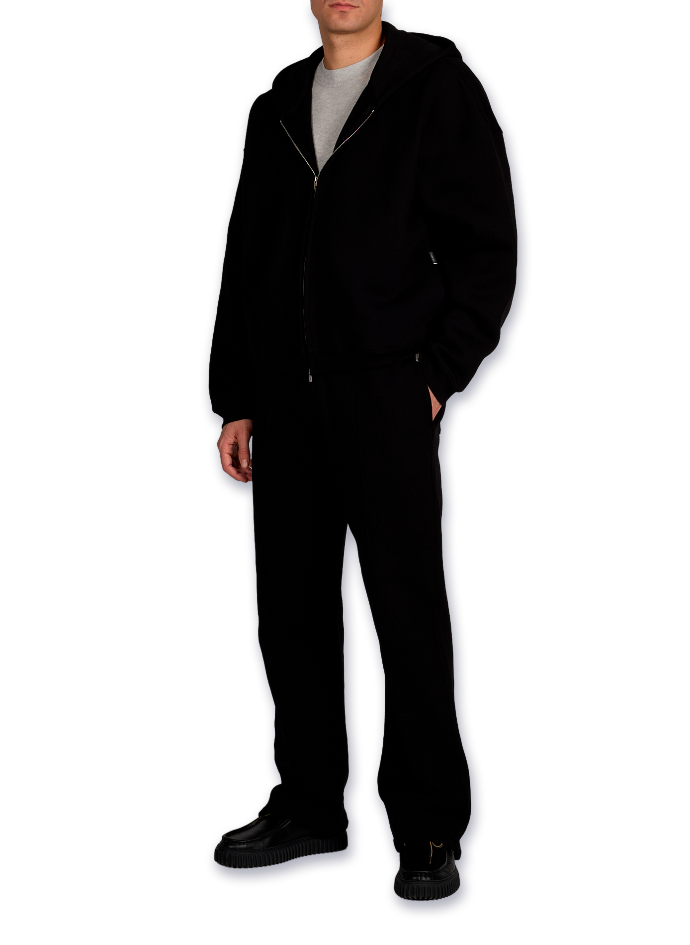 Initial cotton sweatpants REPRESENT Black