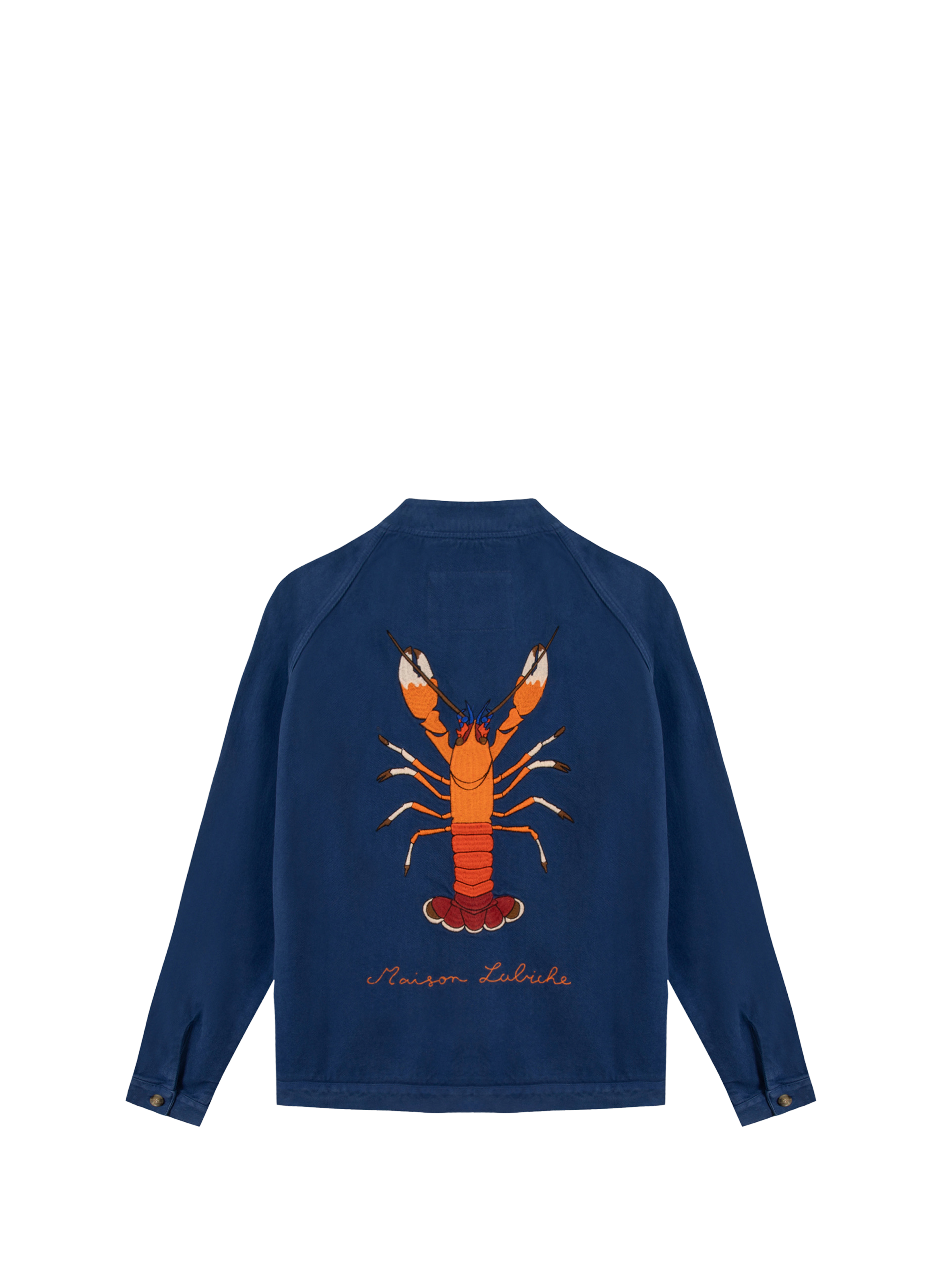 Veste droite Amelot Lobster en coton MAISON LABICHE Bleu