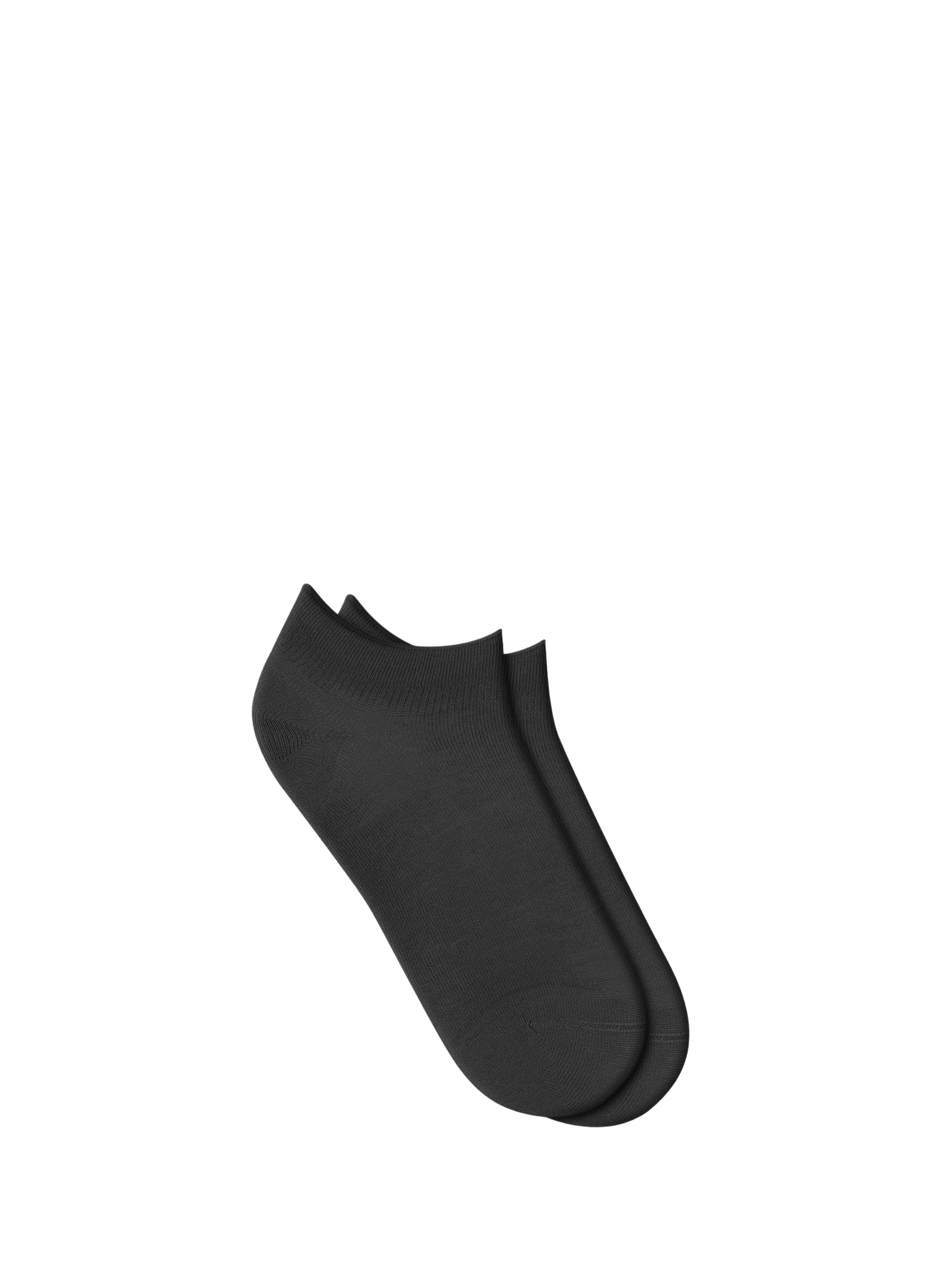 Chaussettes basses Fleur de peau en coton mélangé BLEUFORÊT Noir