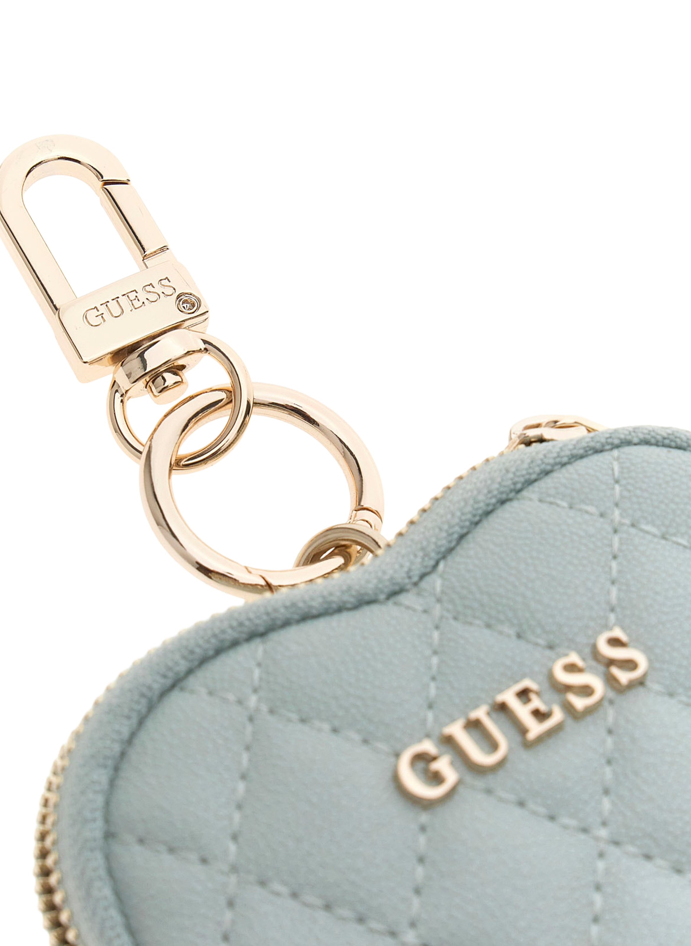 Porte-clés matelassé cœur  GUESS Vert