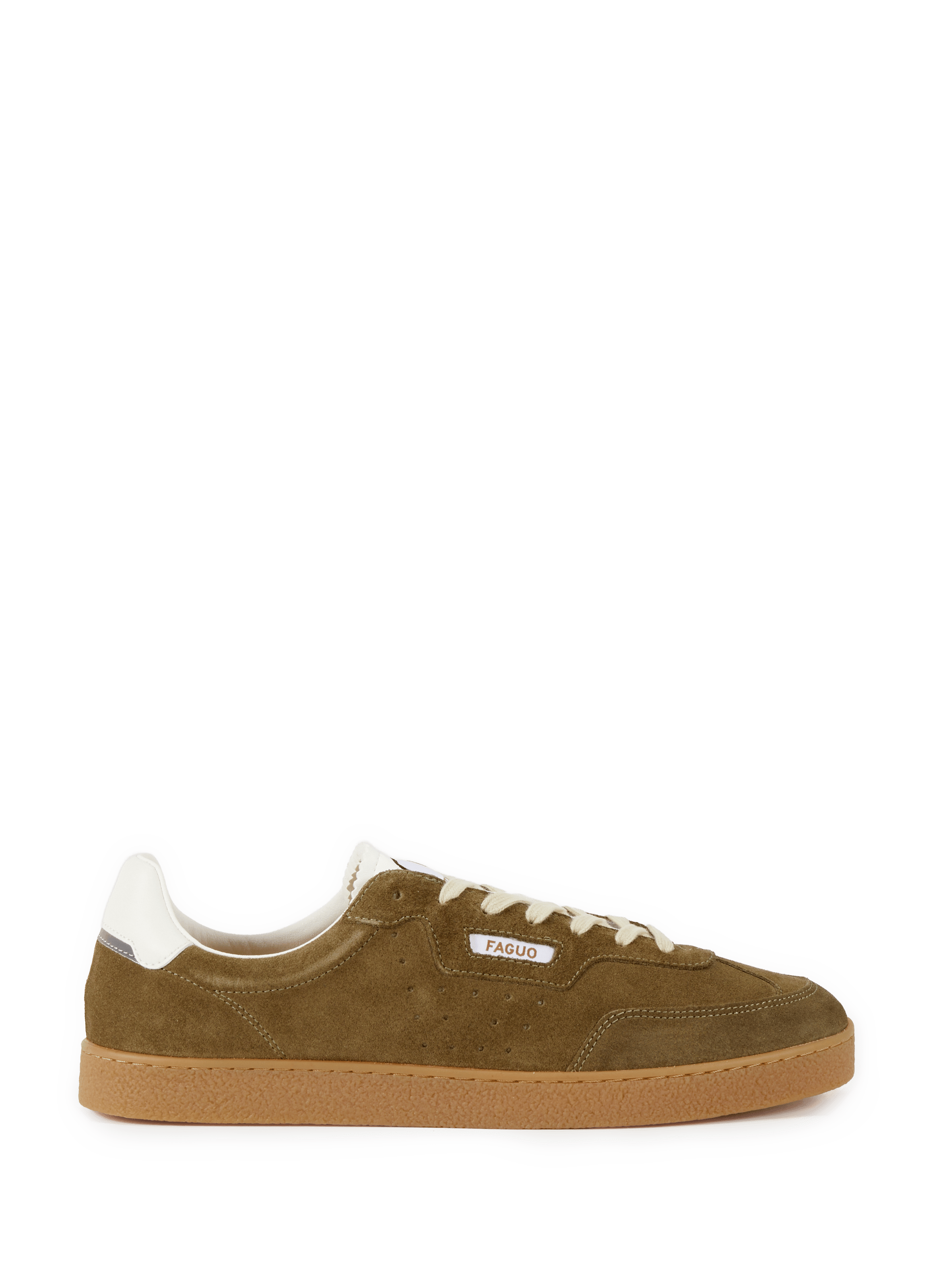 Baskets en cuir FAGUO Kaki