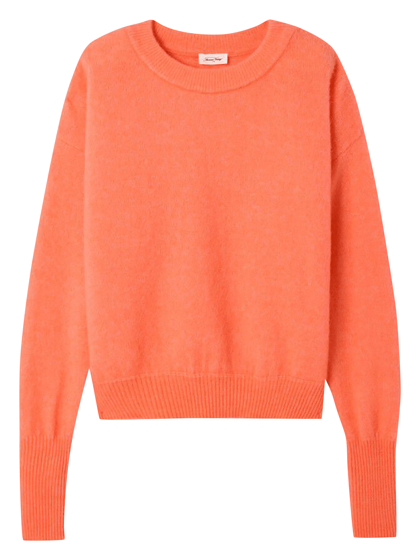 Pull ample col rond en laine mélangée vitow AMERICAN VINTAGE Orange