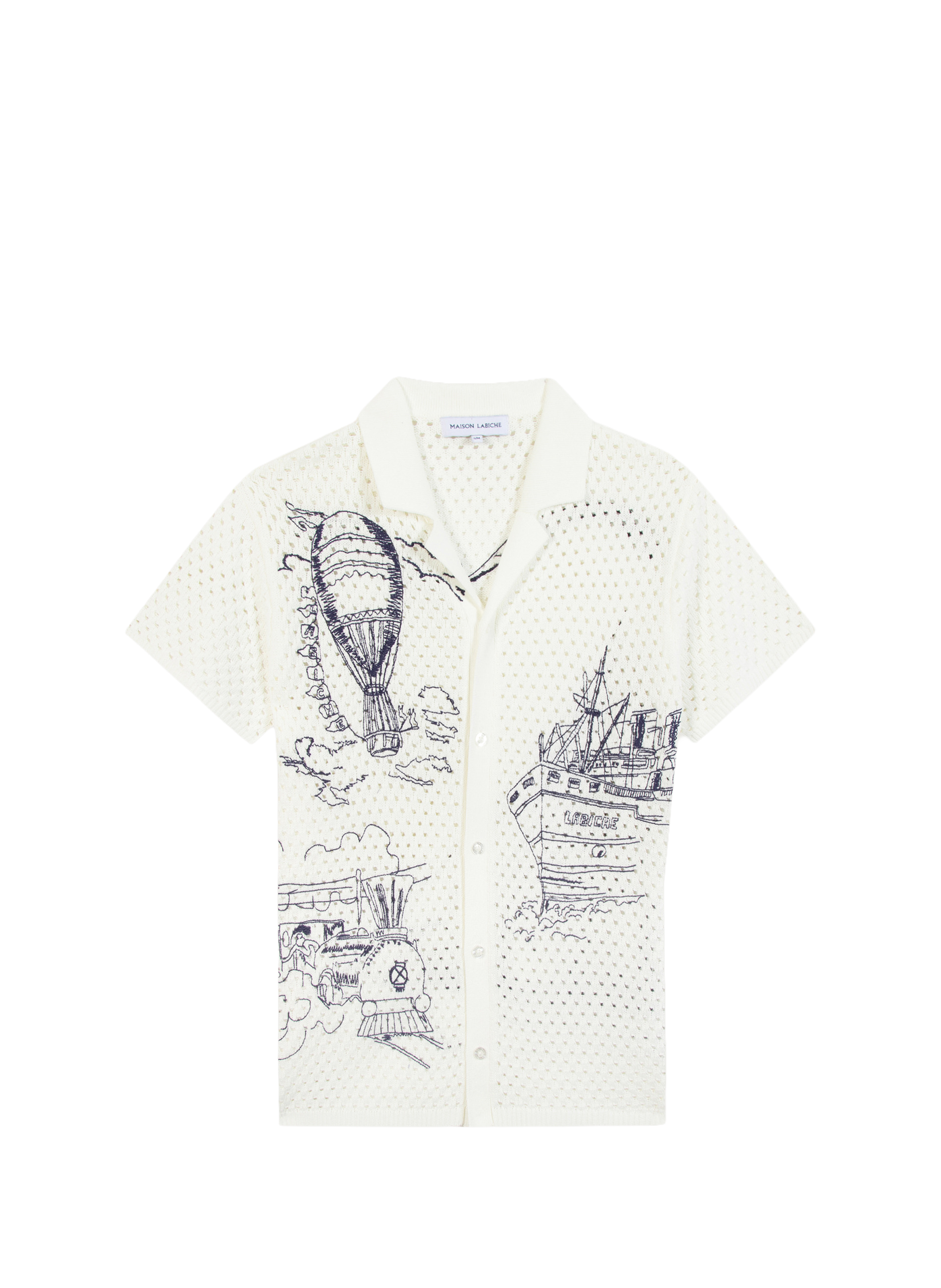 Crochet shirt Beuret Boat MAISON LABICHE Beige