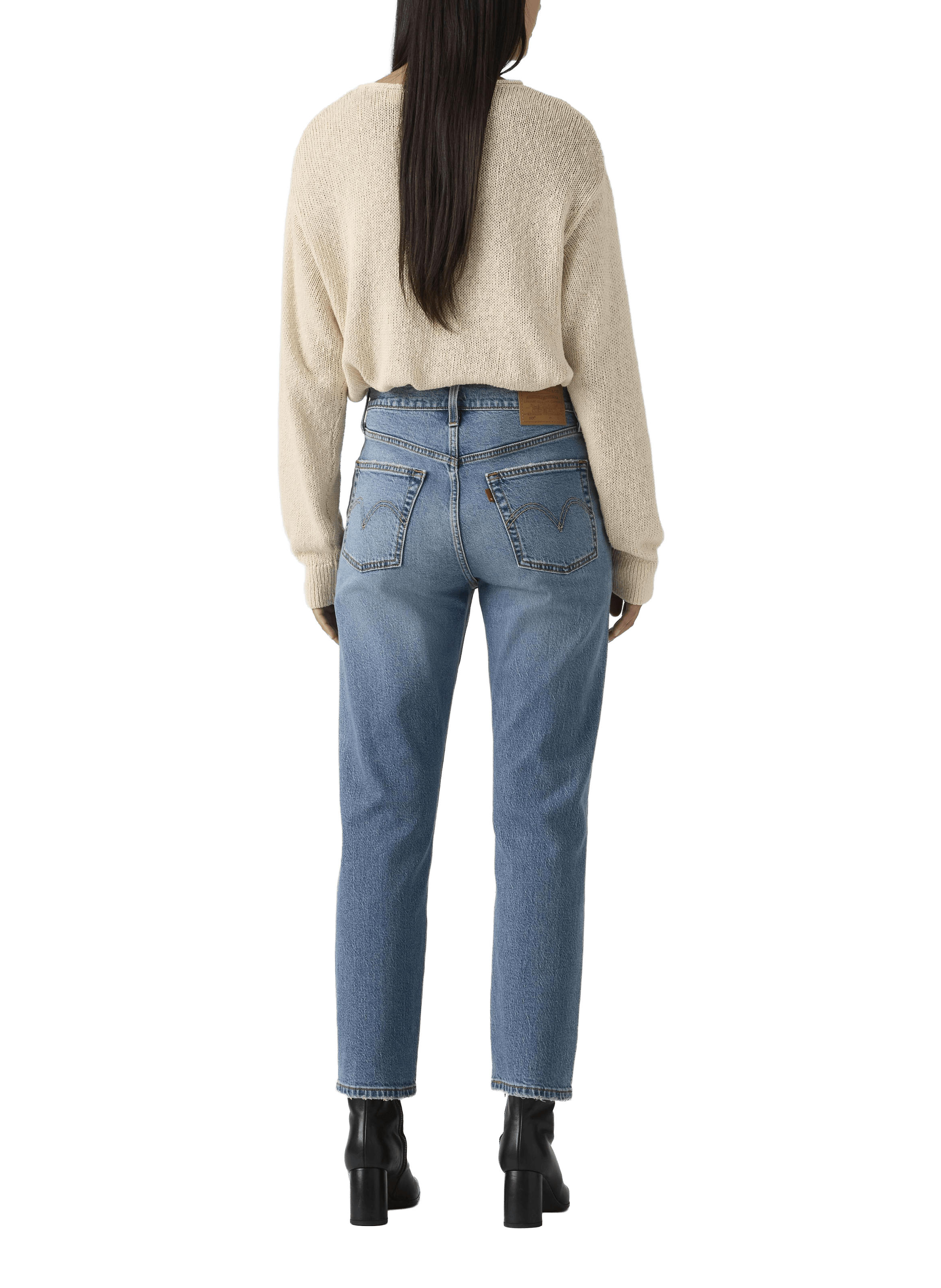Jean 501® Crop Lightweight en coton LEVI'S Bleu