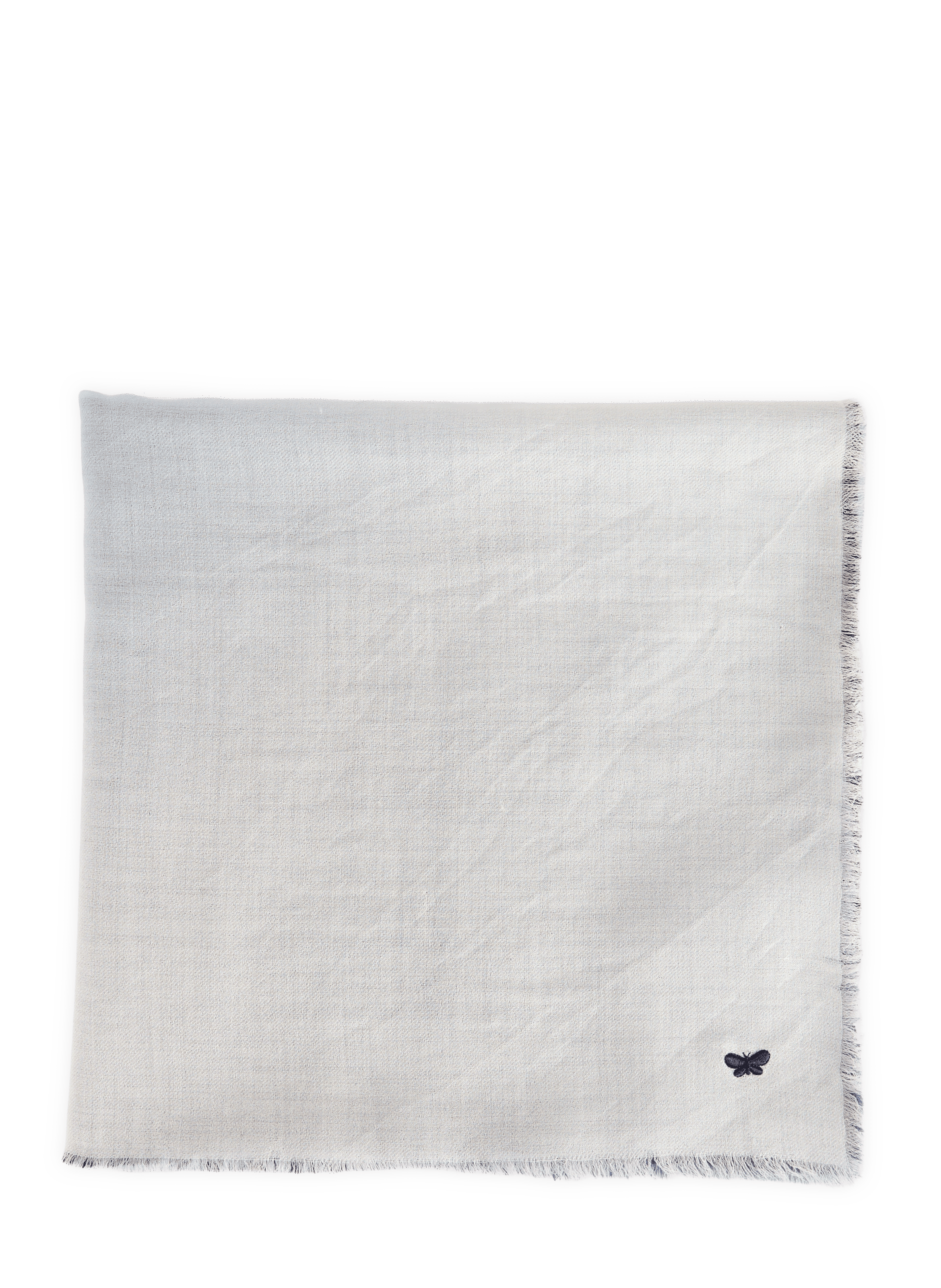 Wool shawl with fringed edges MAX MARA WEEK END Blue