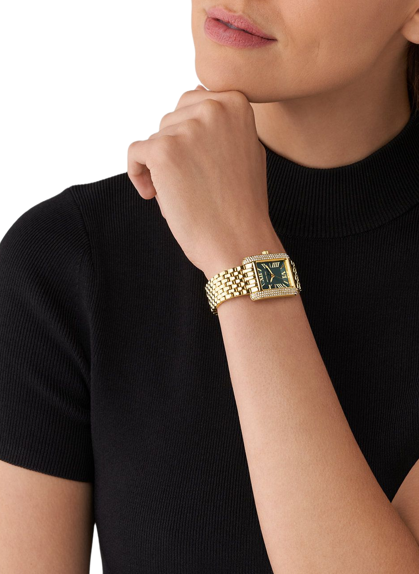 Montre quartz Emery en acier inoxydable MICHAEL KORS MONTRES Vert