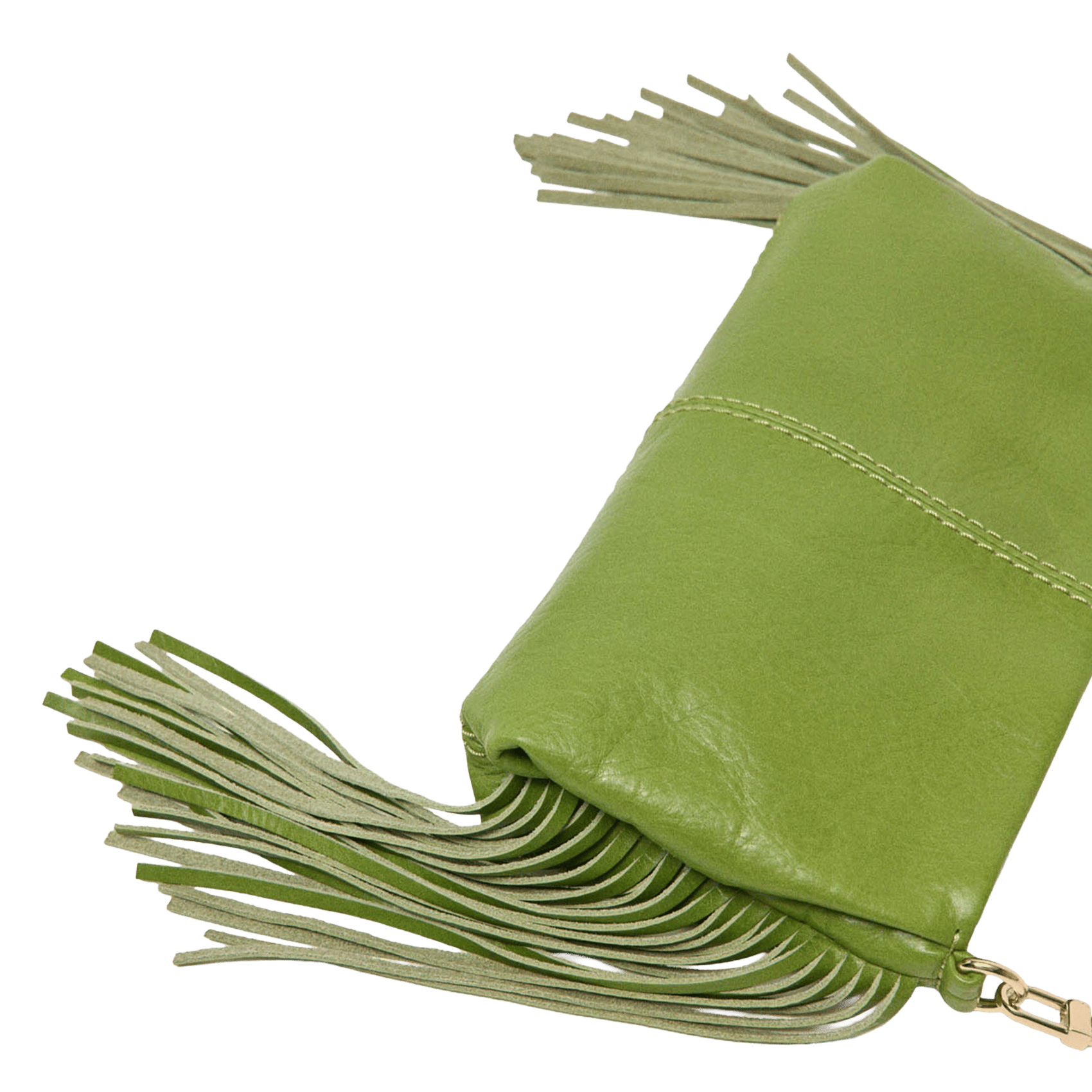 Sac baguette en cuir miss m pouch MAJE Vert