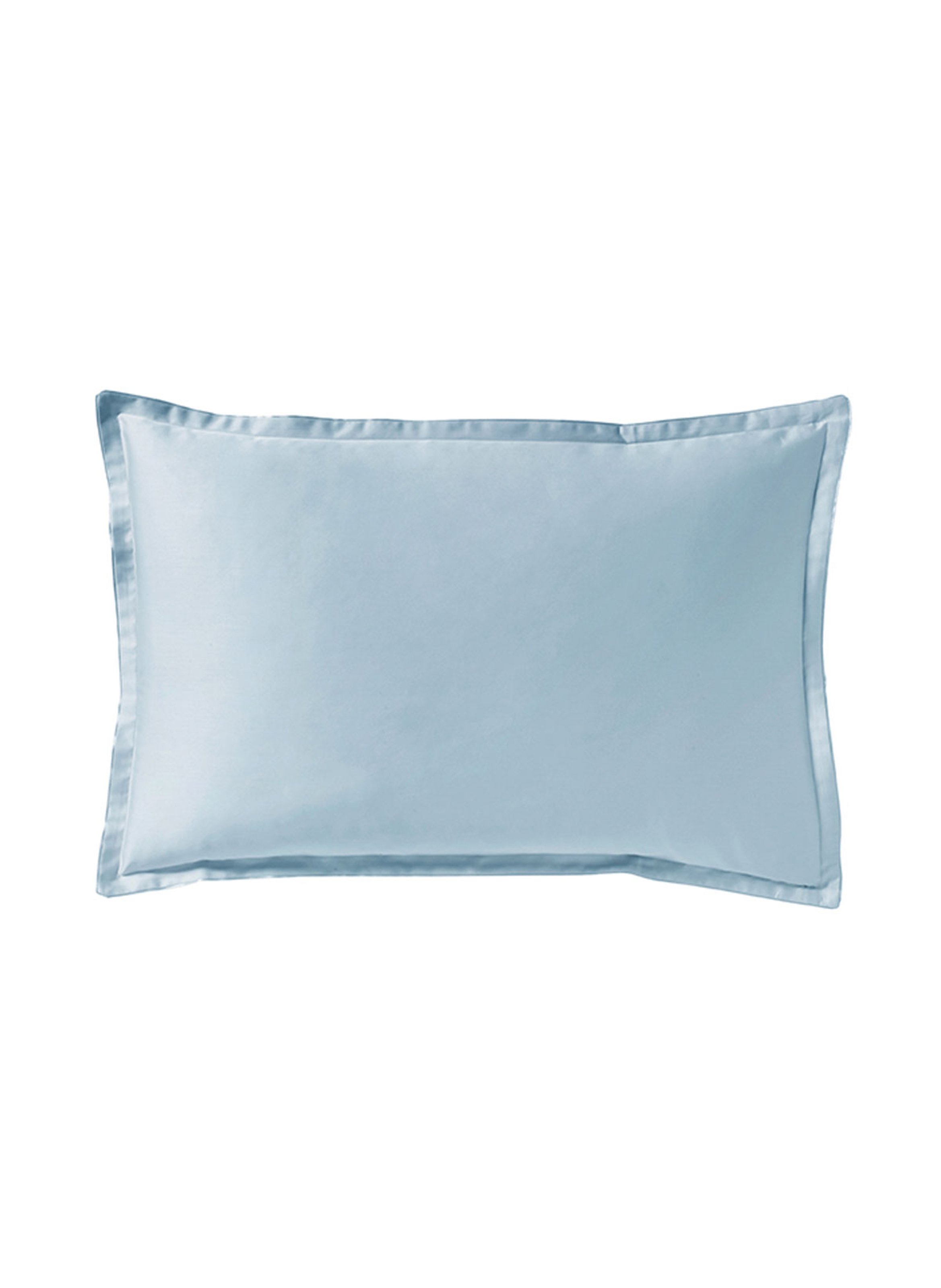 Taie d'oreiller unie en satin de coton bio, teophile ALEXANDRE TURPAULT Bleu