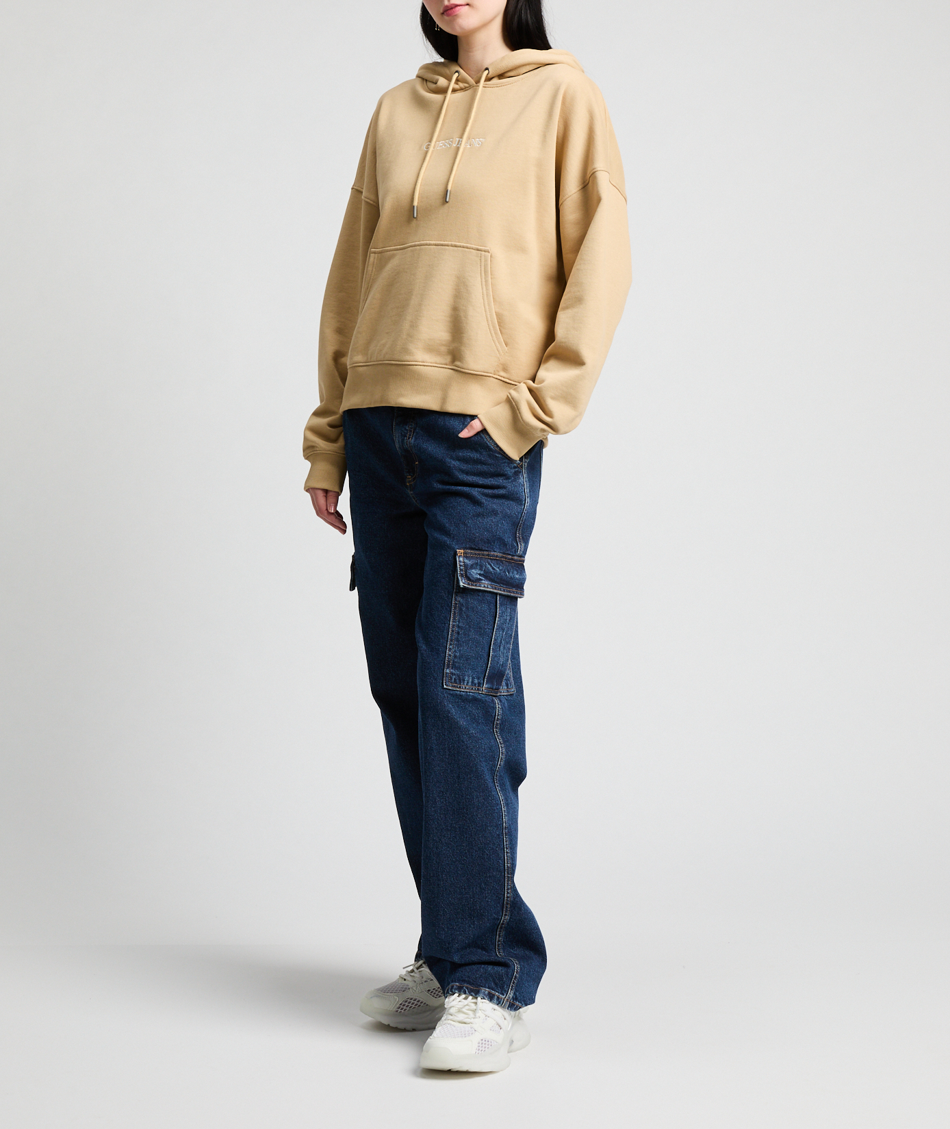 Wide leg cargo jeans GUESS Blue