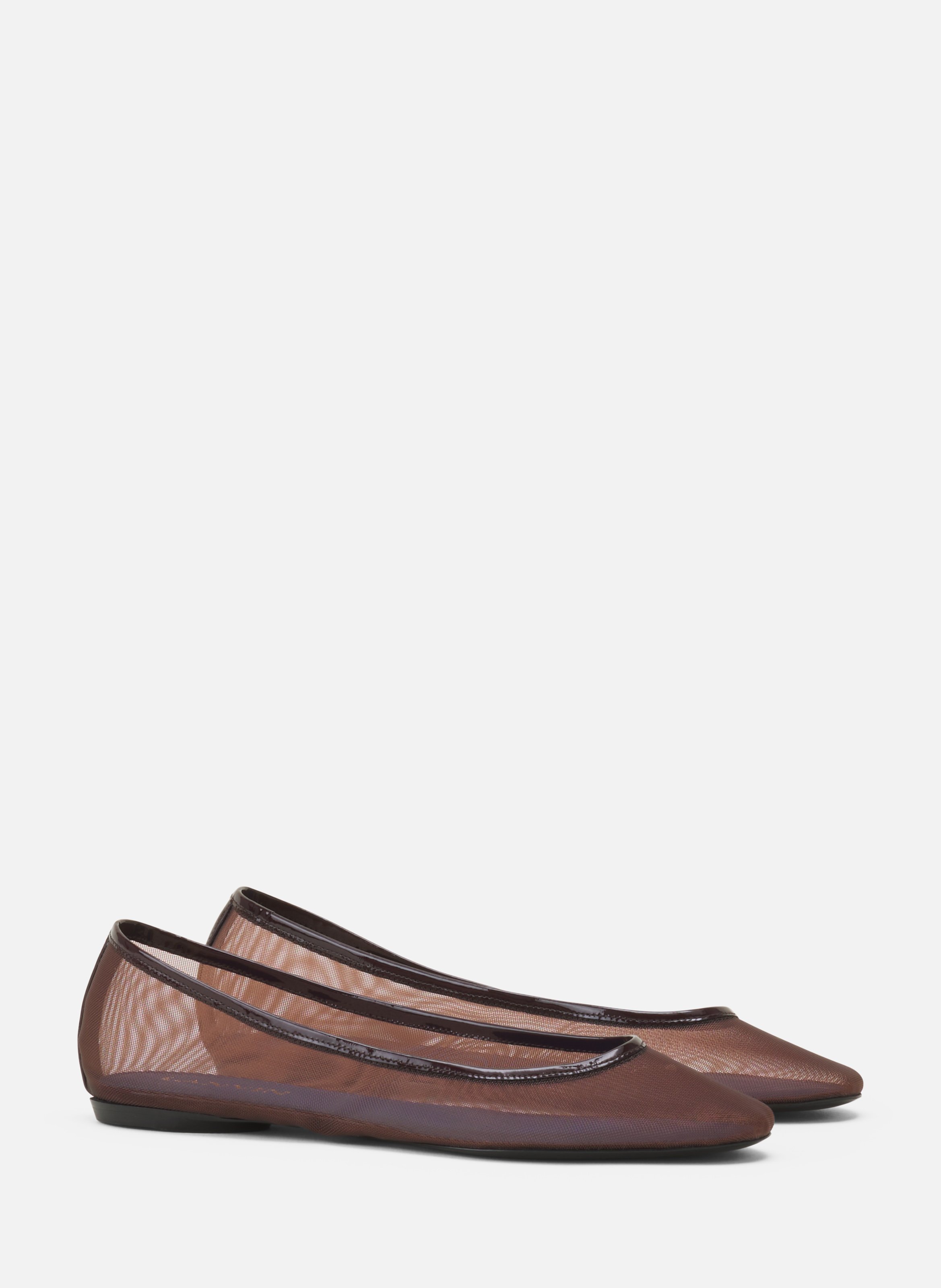 La ballerine en mesh LANVIN Marron
