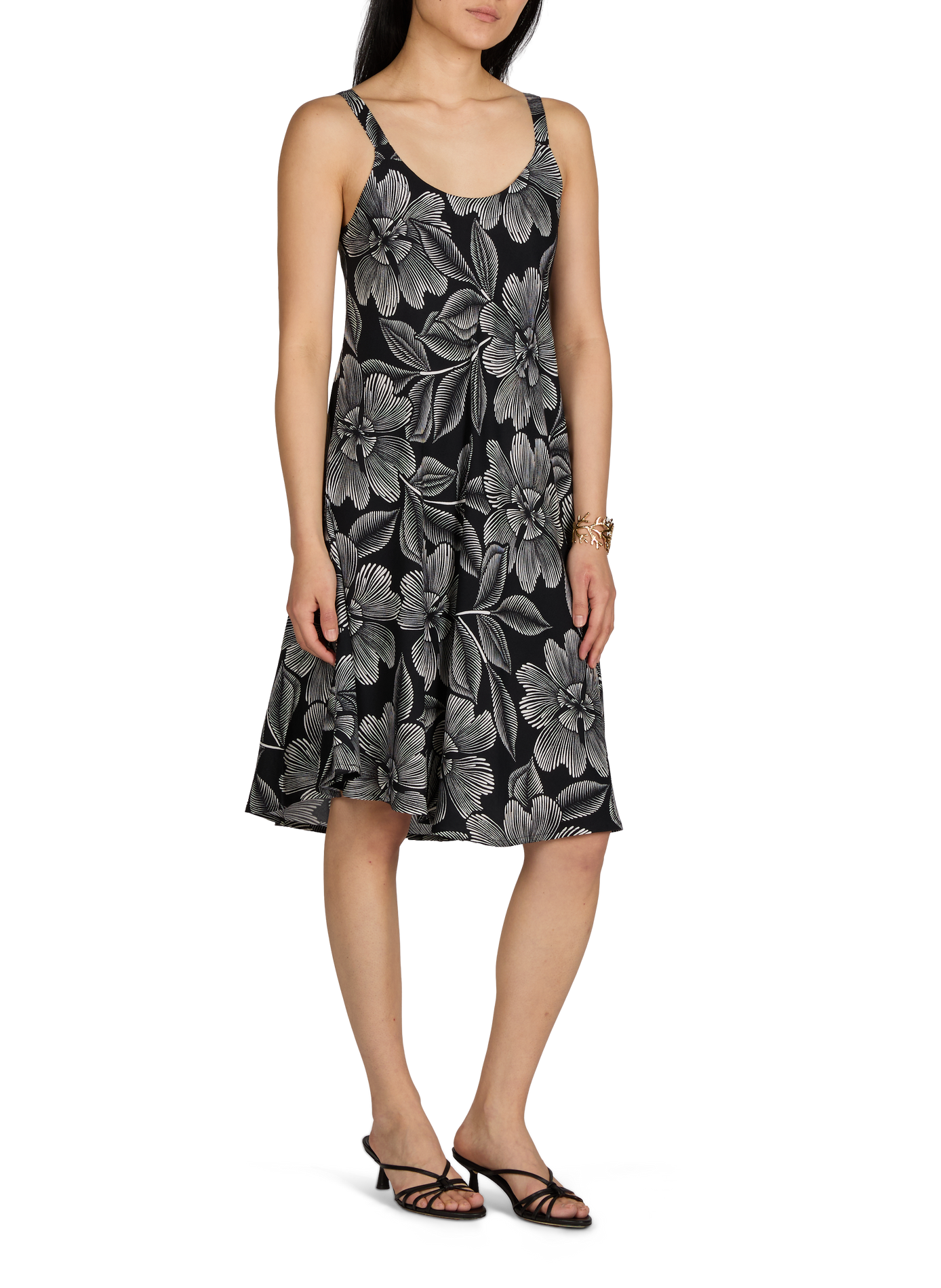 Short beach dress with floral pattern GRAIN DE SABLE Multicolour