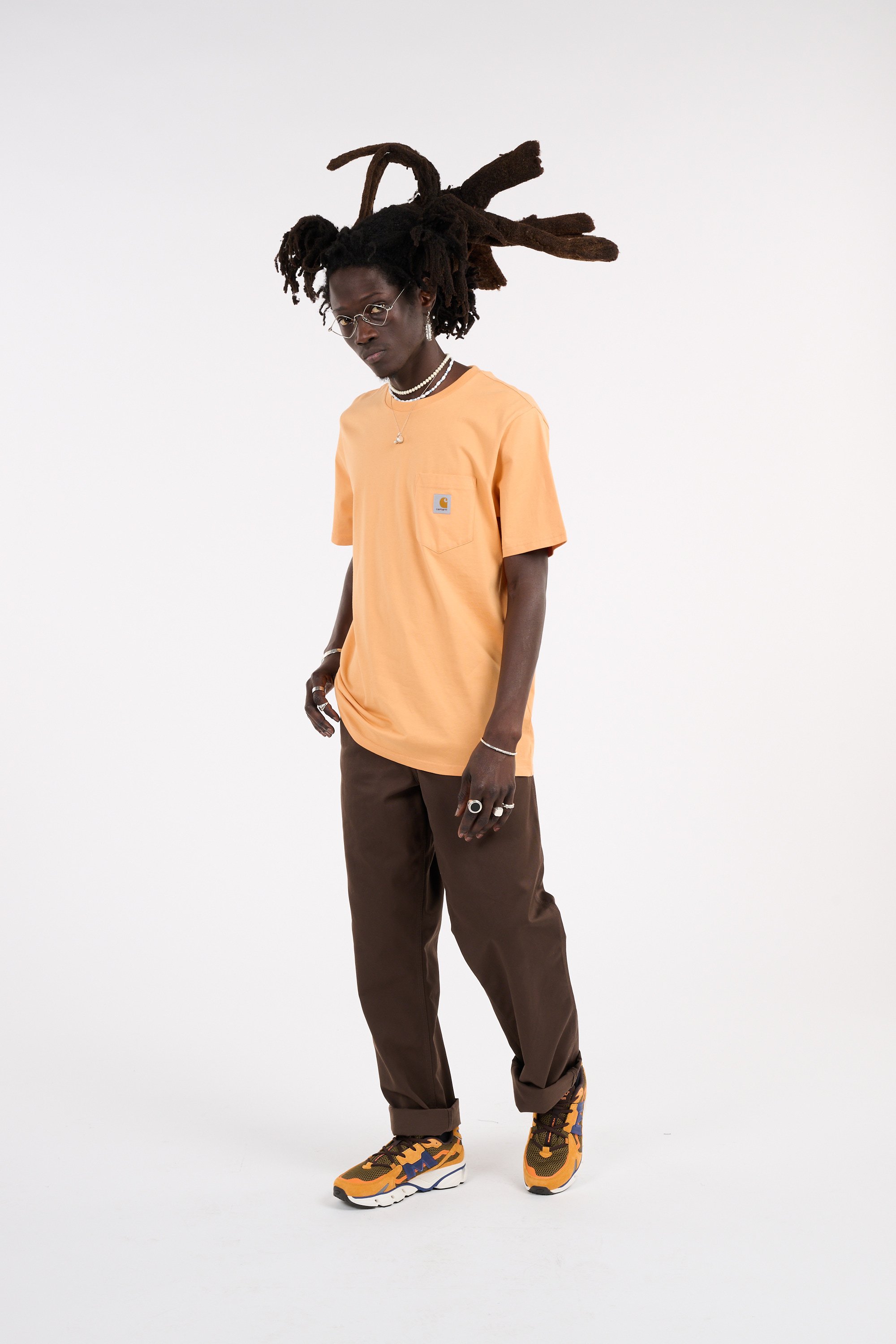 Pantalon simple pant CARHARTT WIP Marron