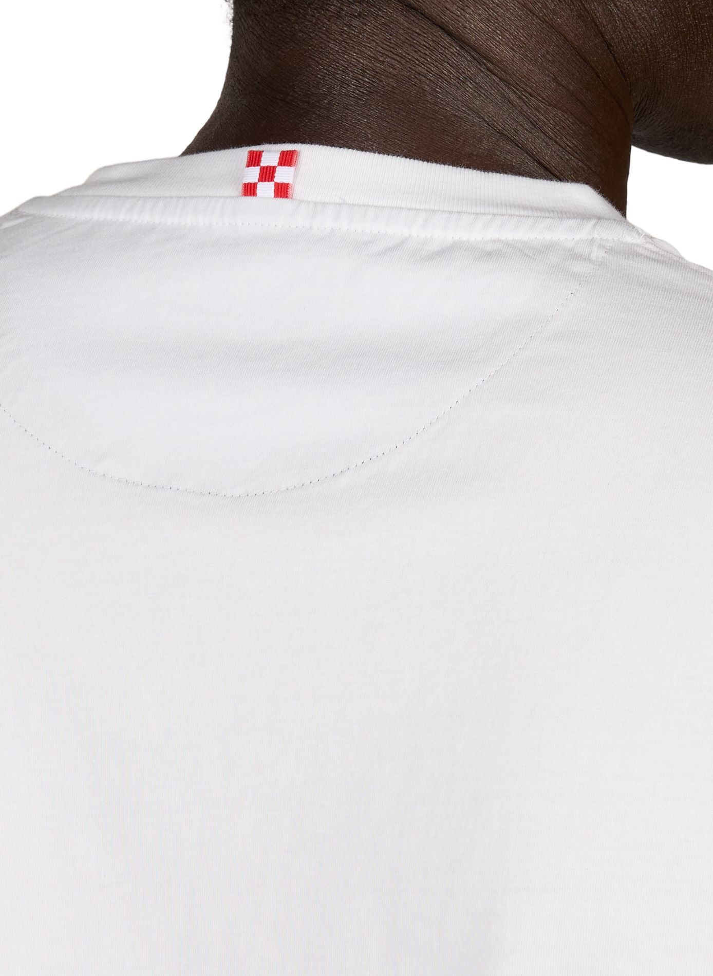 White T-shirt with printed chest pocket in cotton MC2 SAINT BARTH White