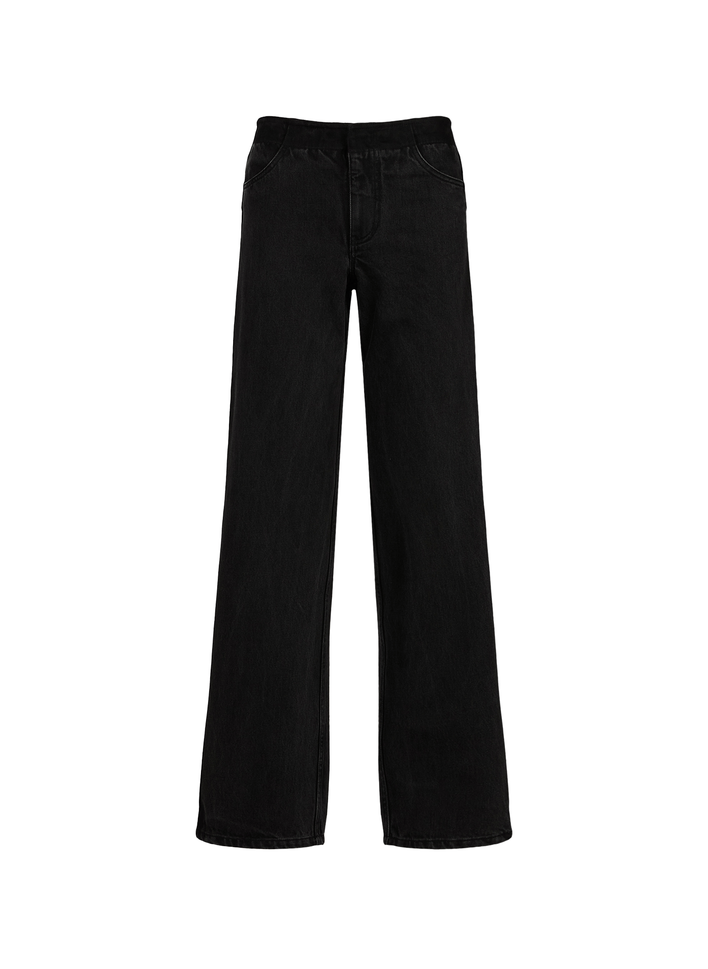 Jean droit Deconstruct en coton CHRISTOPHER ESBER Noir