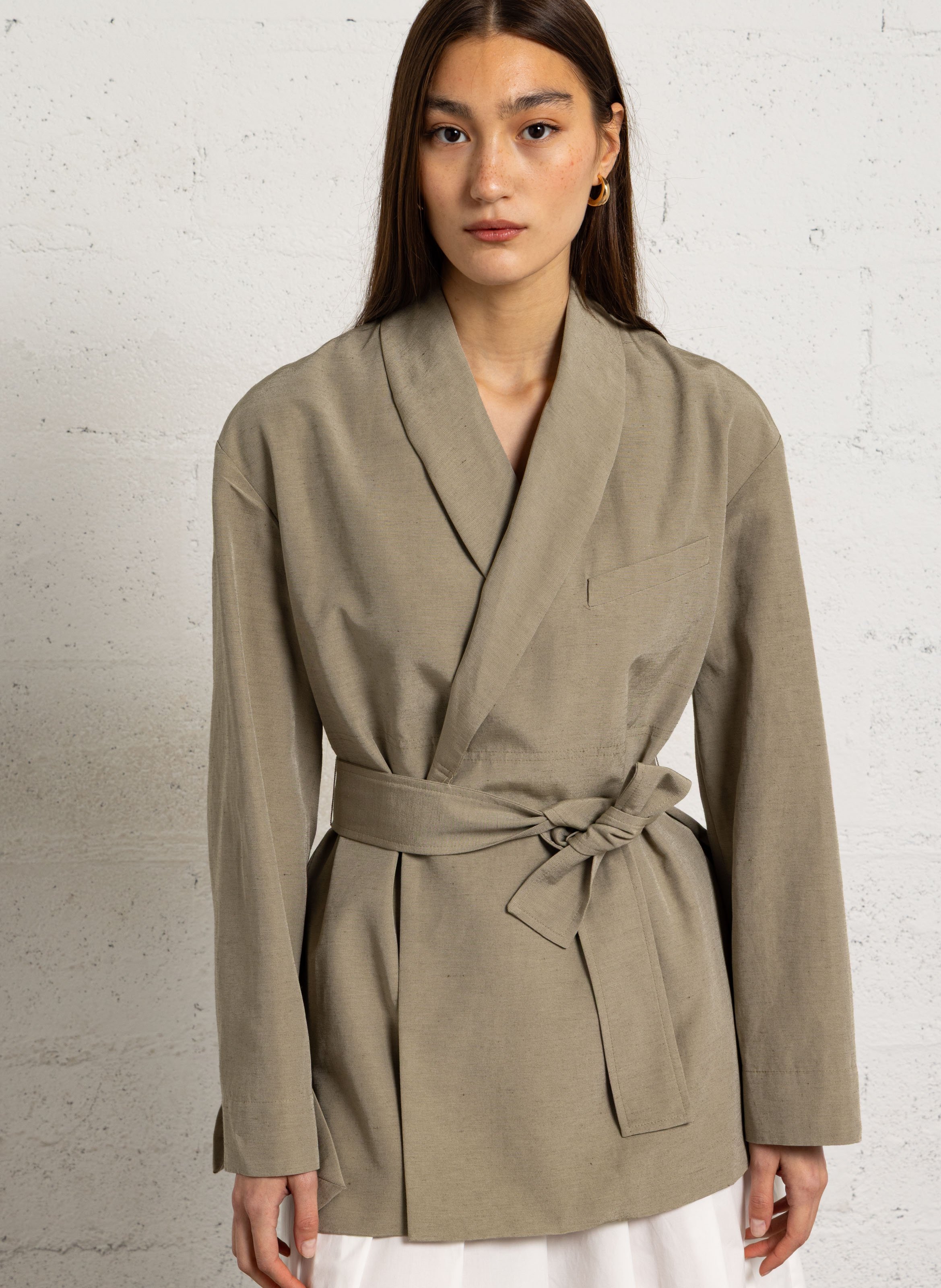 Veste ceinturée ajustée come SOEUR Vert