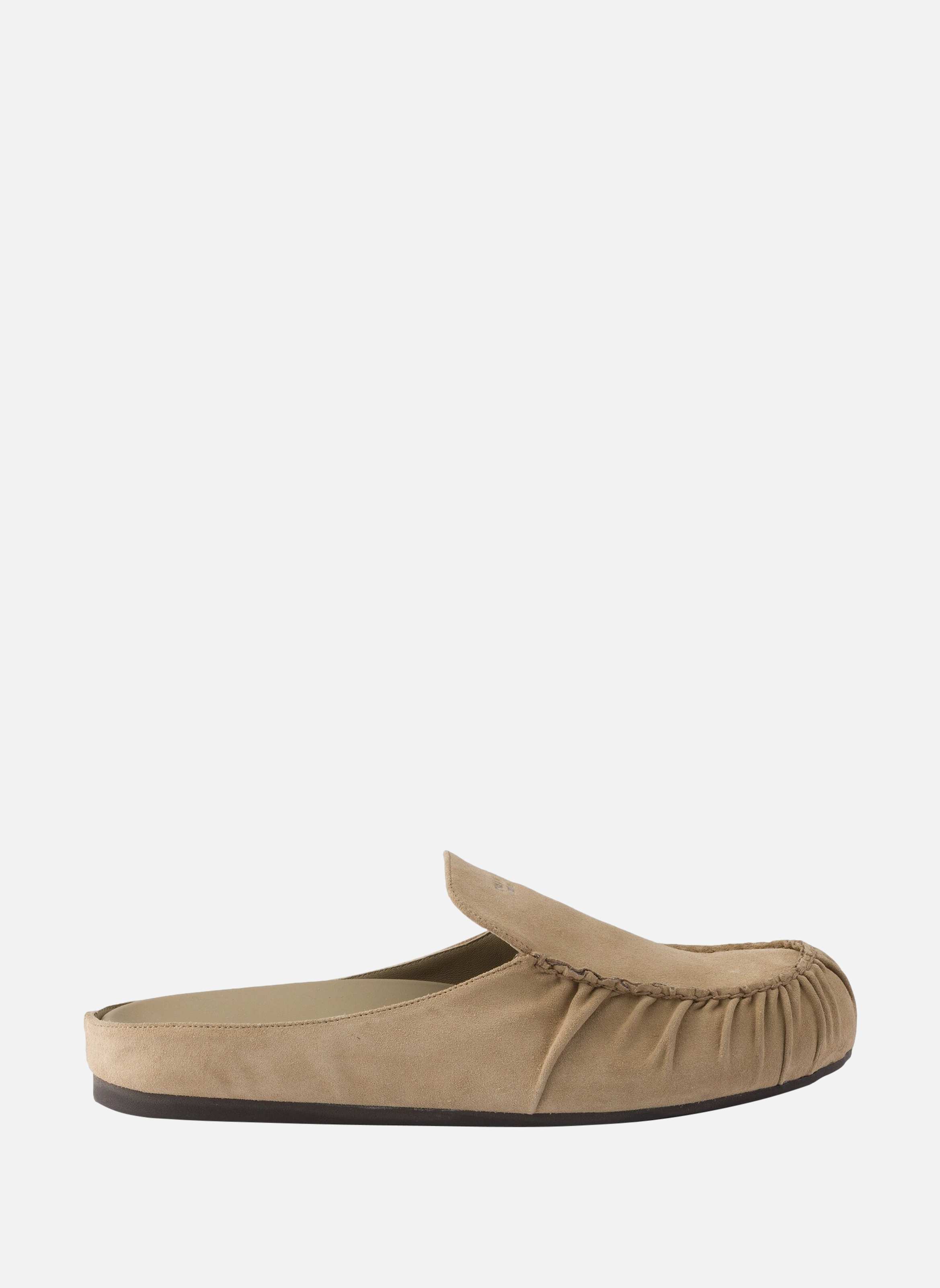Mules en veau velours PRADA Beige