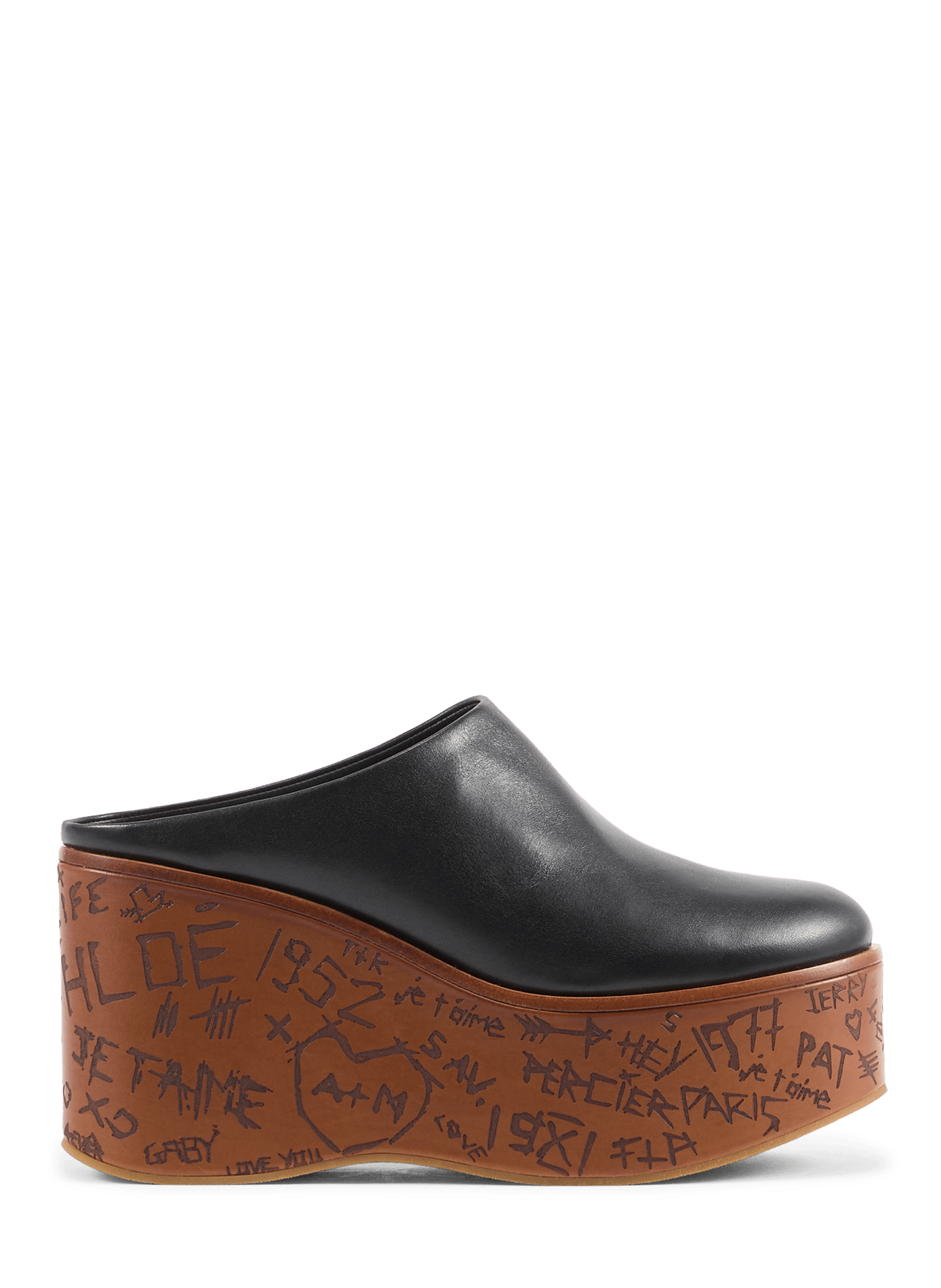 Maxime leather mules CHLOÉ Black