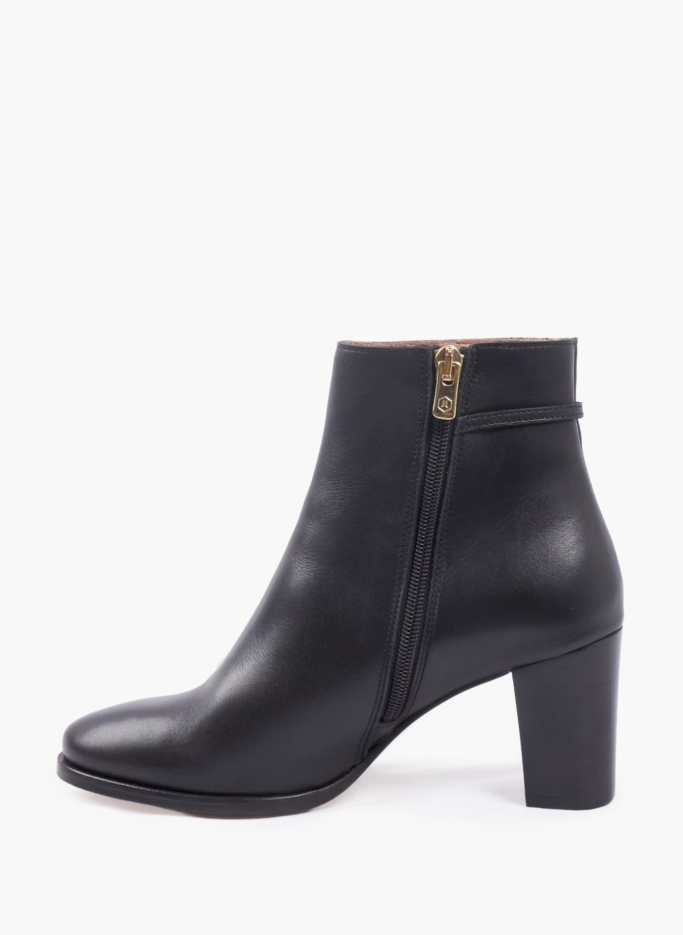 Bottines bijoux talon zélie cuir JULES & JENN Noir