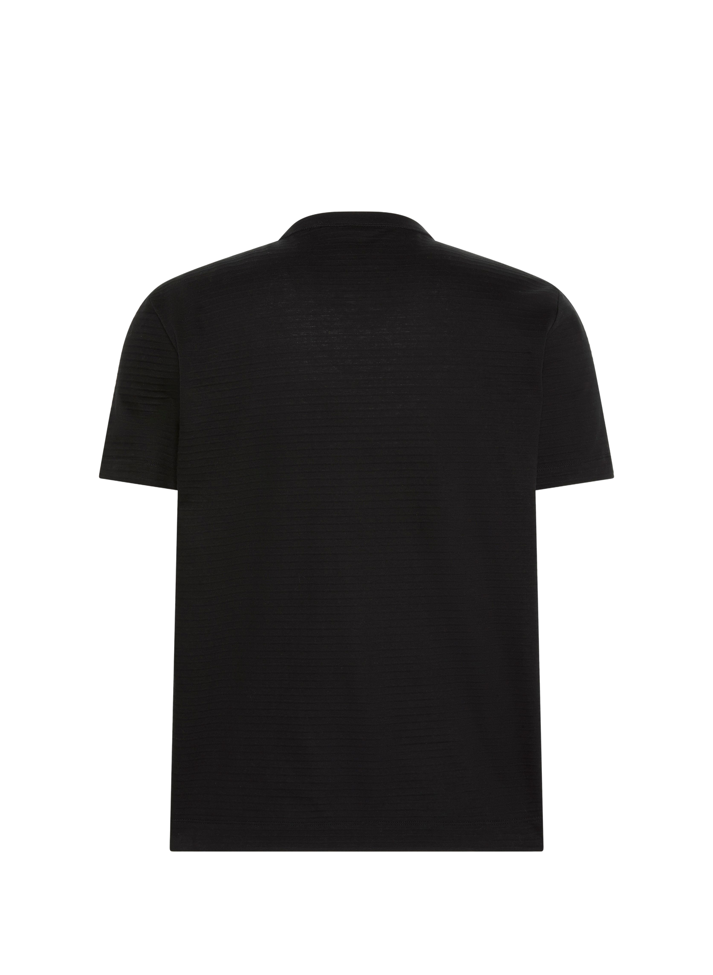 T-shirt droit manches courtes en coton CALVIN KLEIN Noir