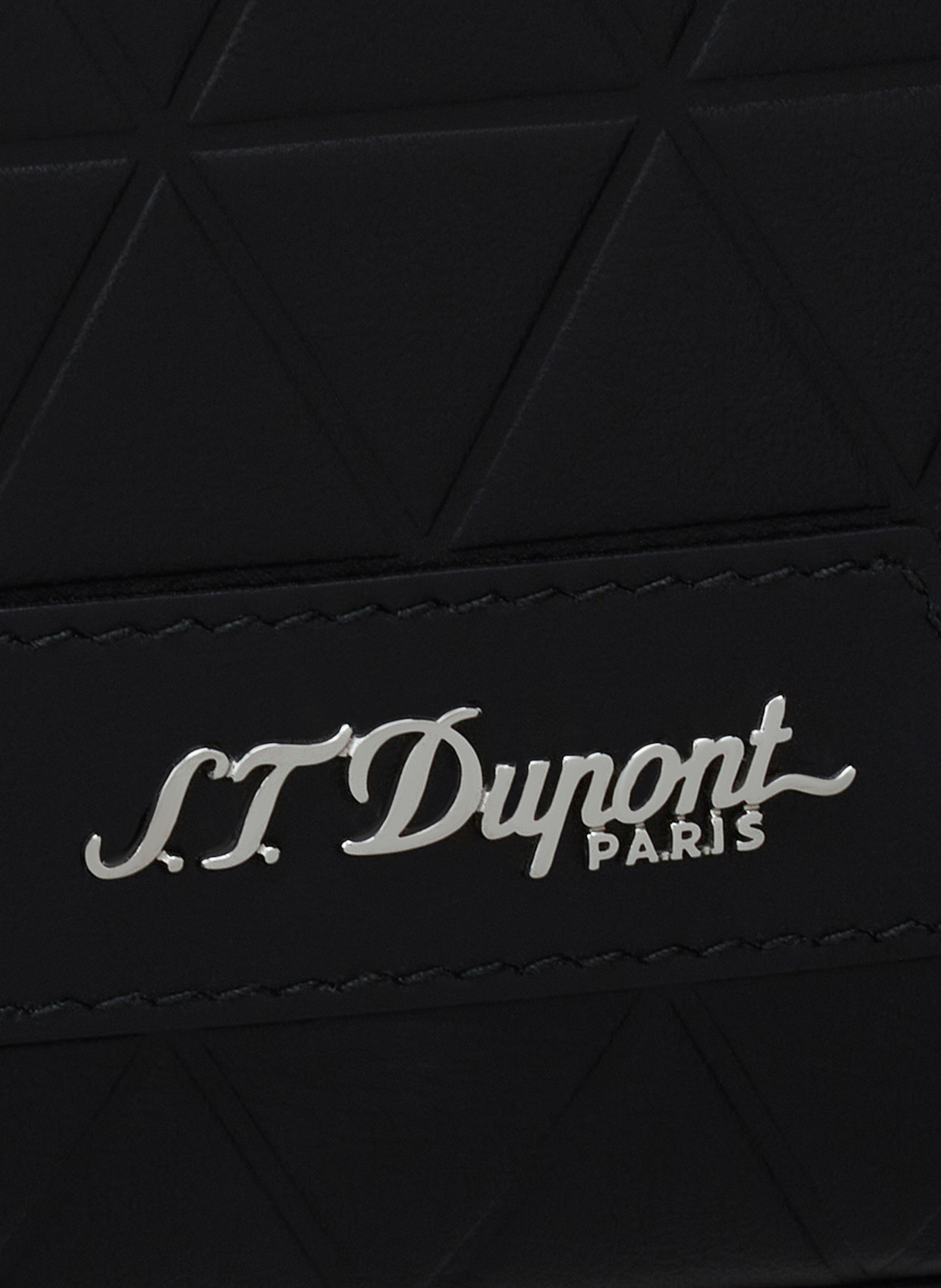 Néo Capsule leather clutch S.T. DUPONT Black