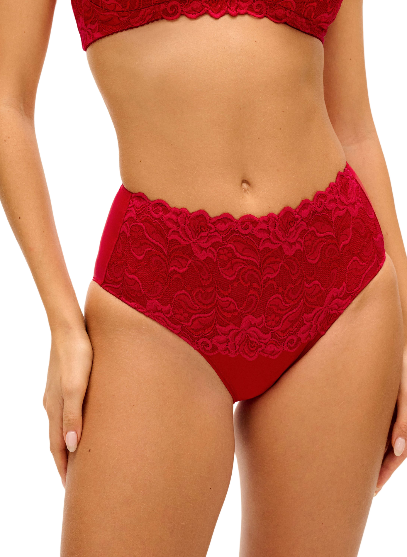 Culotte in pizzo modellante WACOAL Rosso
