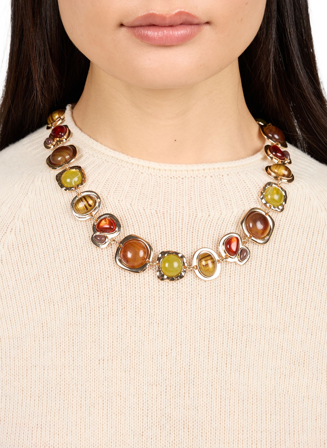 Brass necklace AU PRINTEMPS PARIS Multicolour