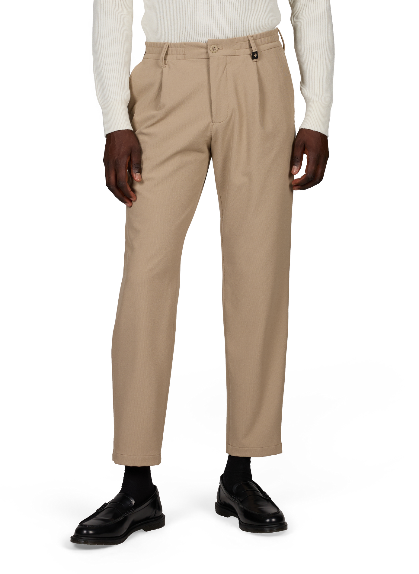 Pantalon à pinces Lui en toile STRELLSON Beige