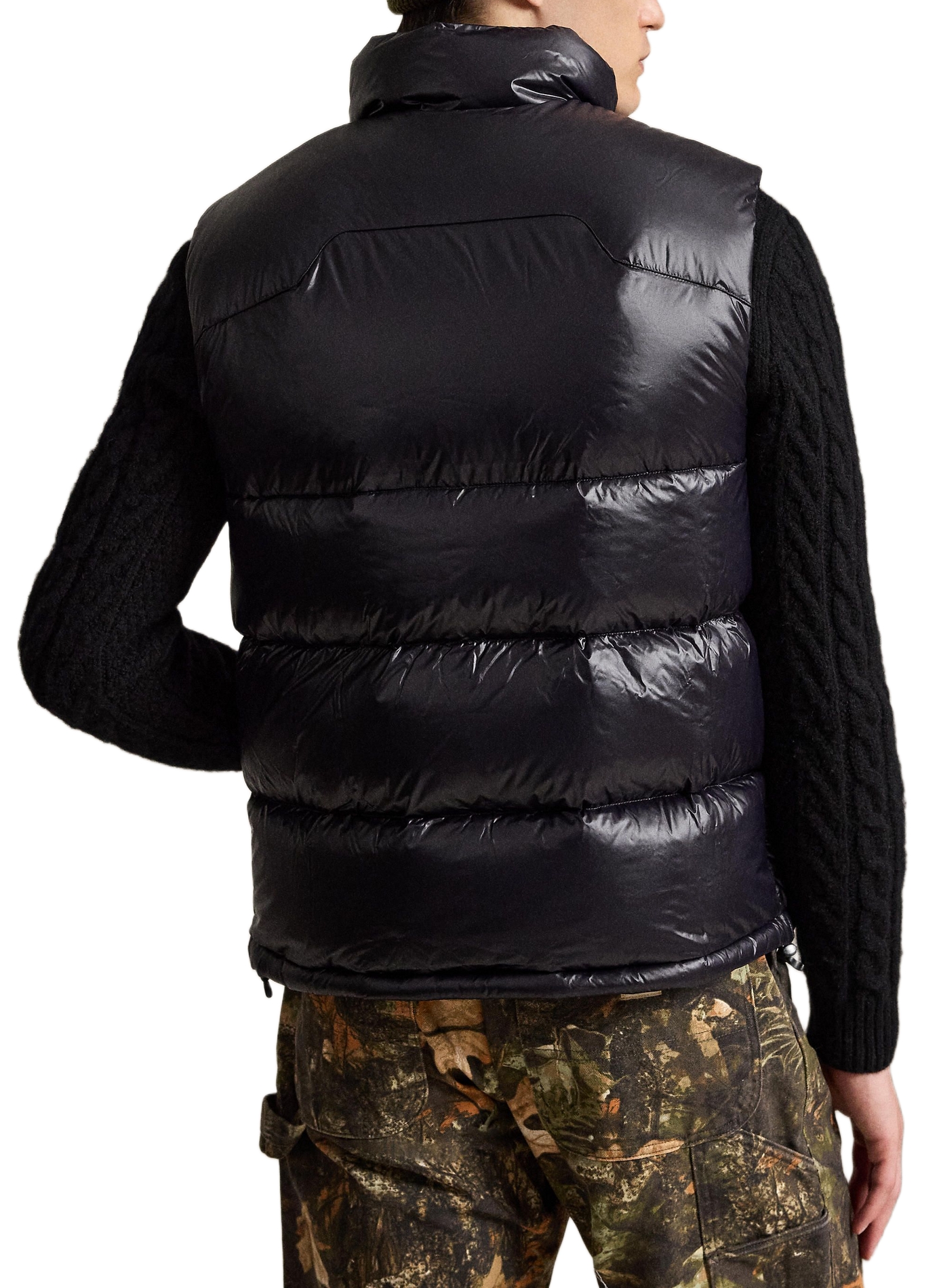 Sleeveless straight down jacket POLO RALPH LAUREN Black