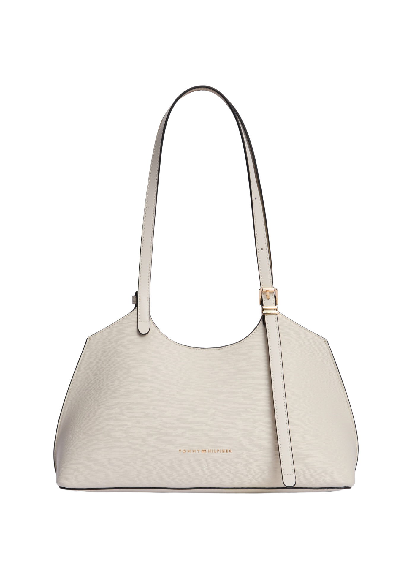 Plain shoulder bag TOMMY HILFIGER Beige