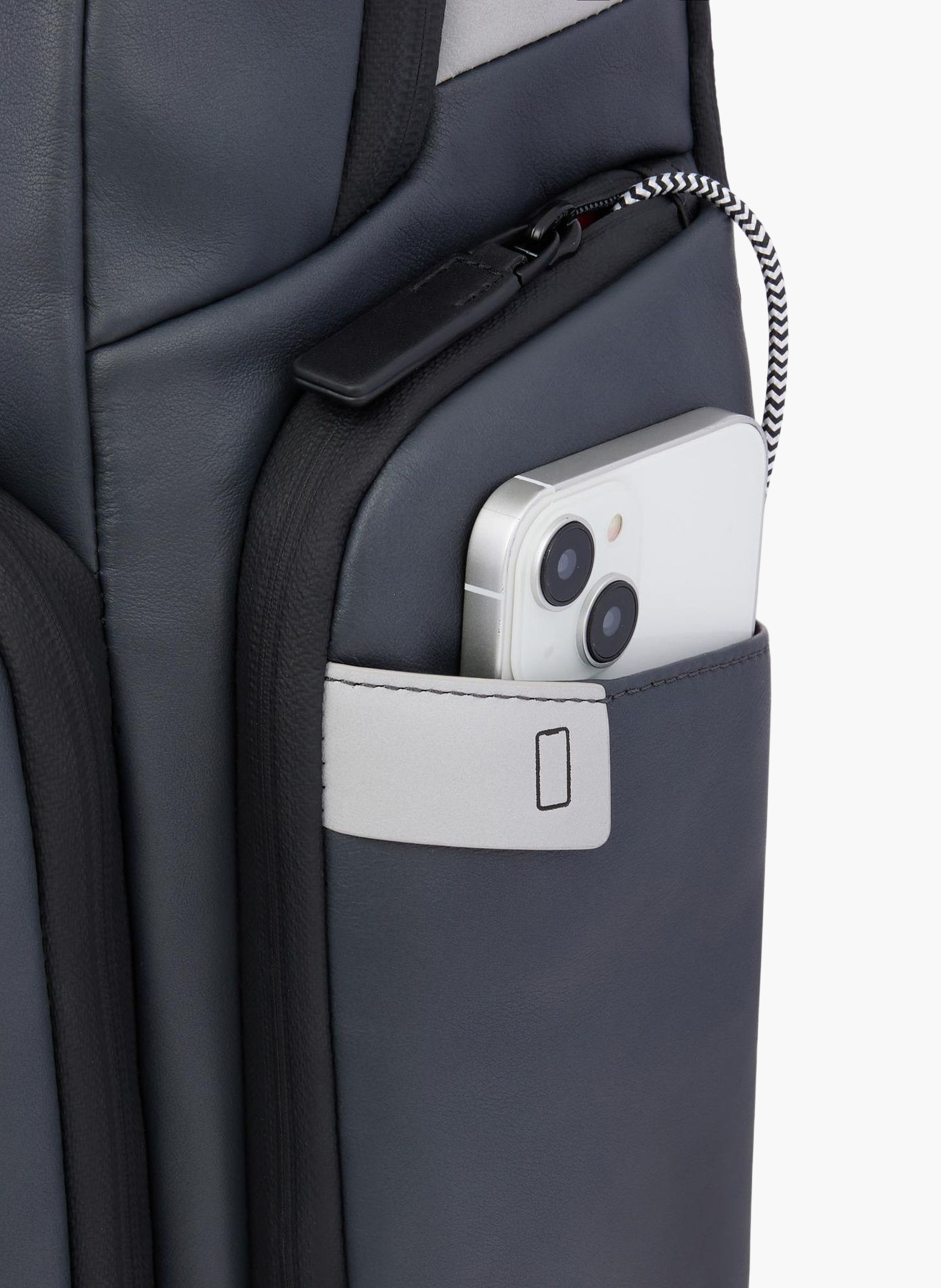 Sac à dos pour ordinateur 15,6" avec lumière led PIQUADRO Gris