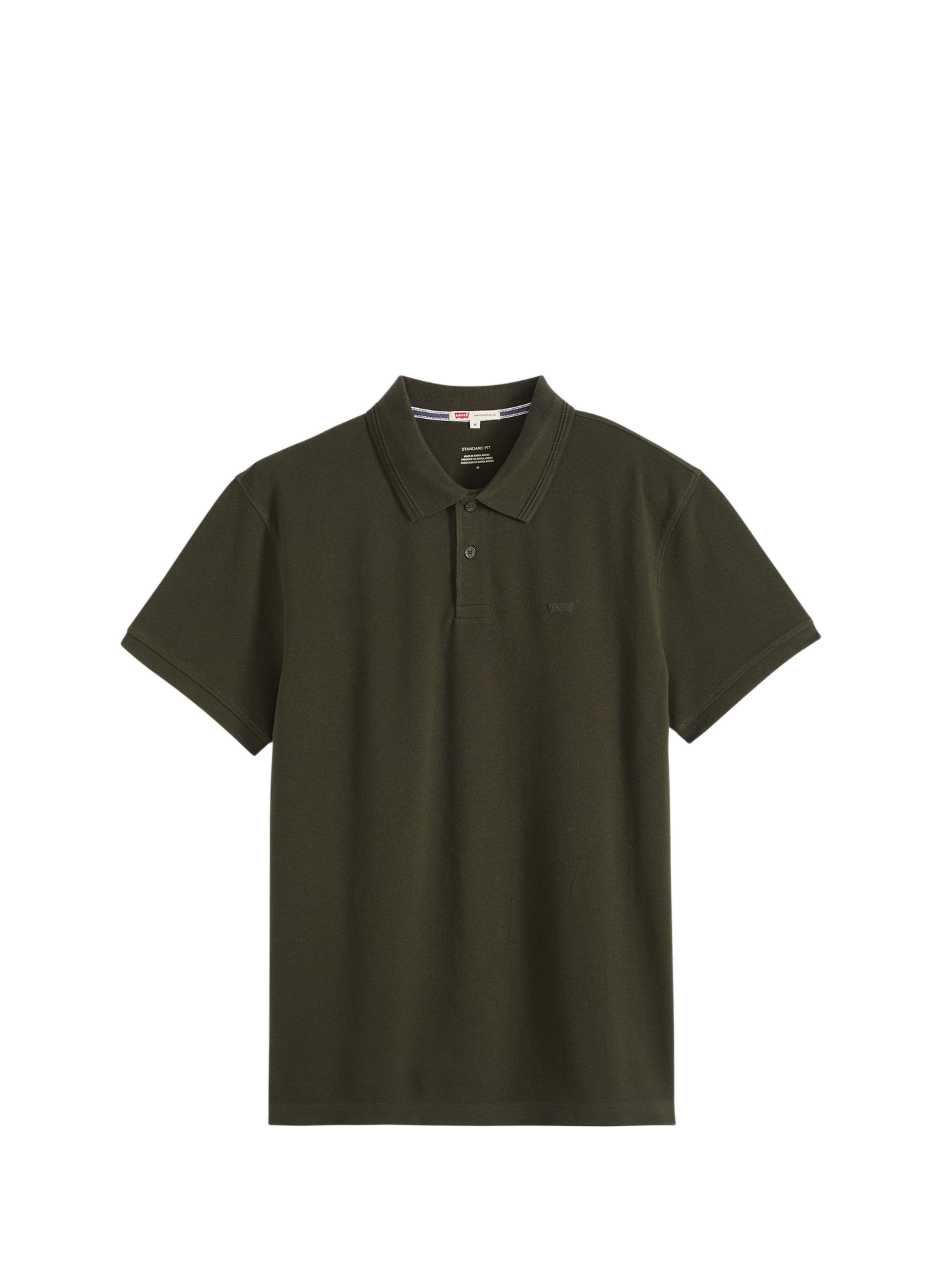 Straight cotton polo shirt LEVI'S Green