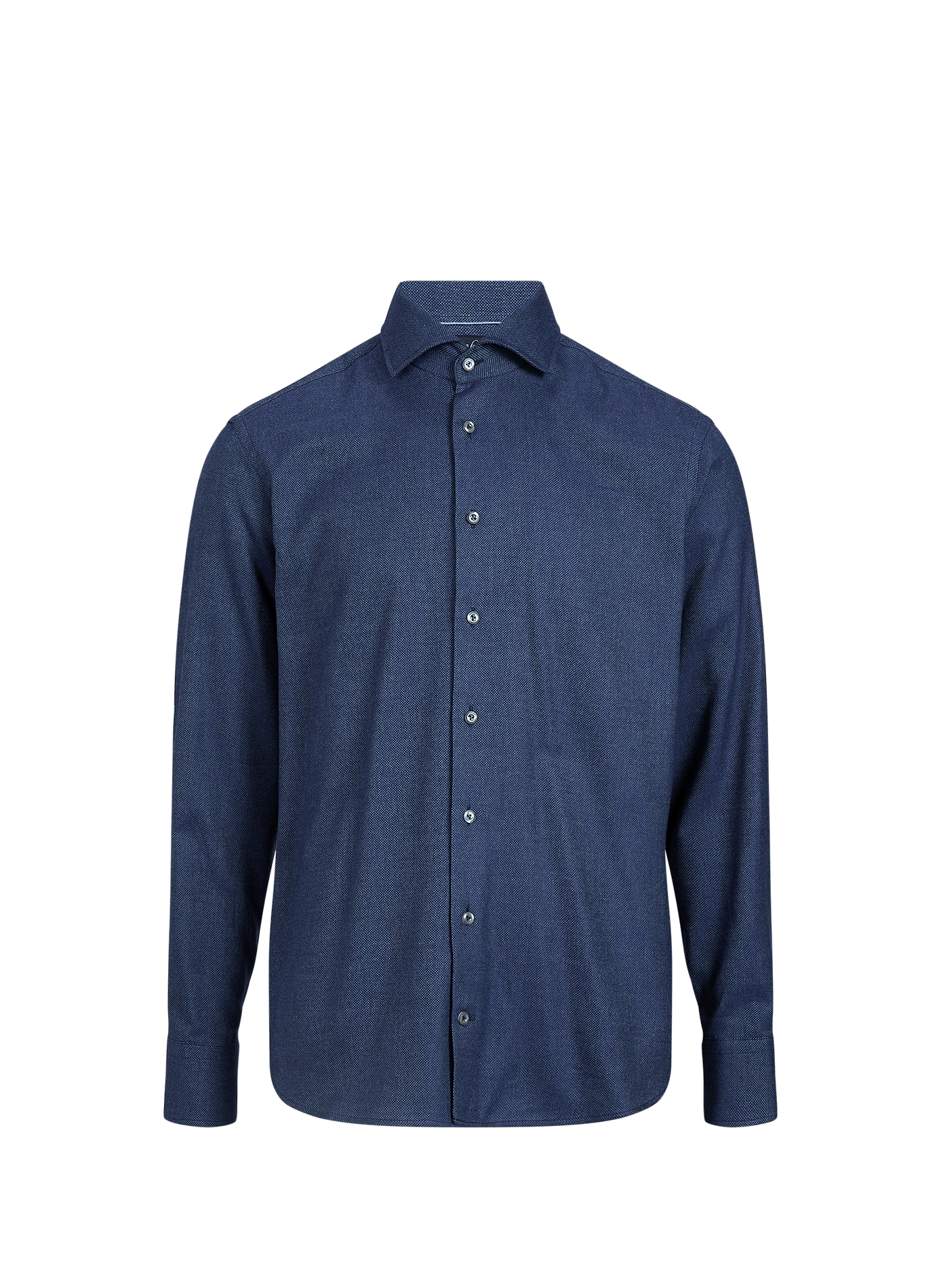 Chemise effet jacquard en coton mélangé VAN LAACK Bleu