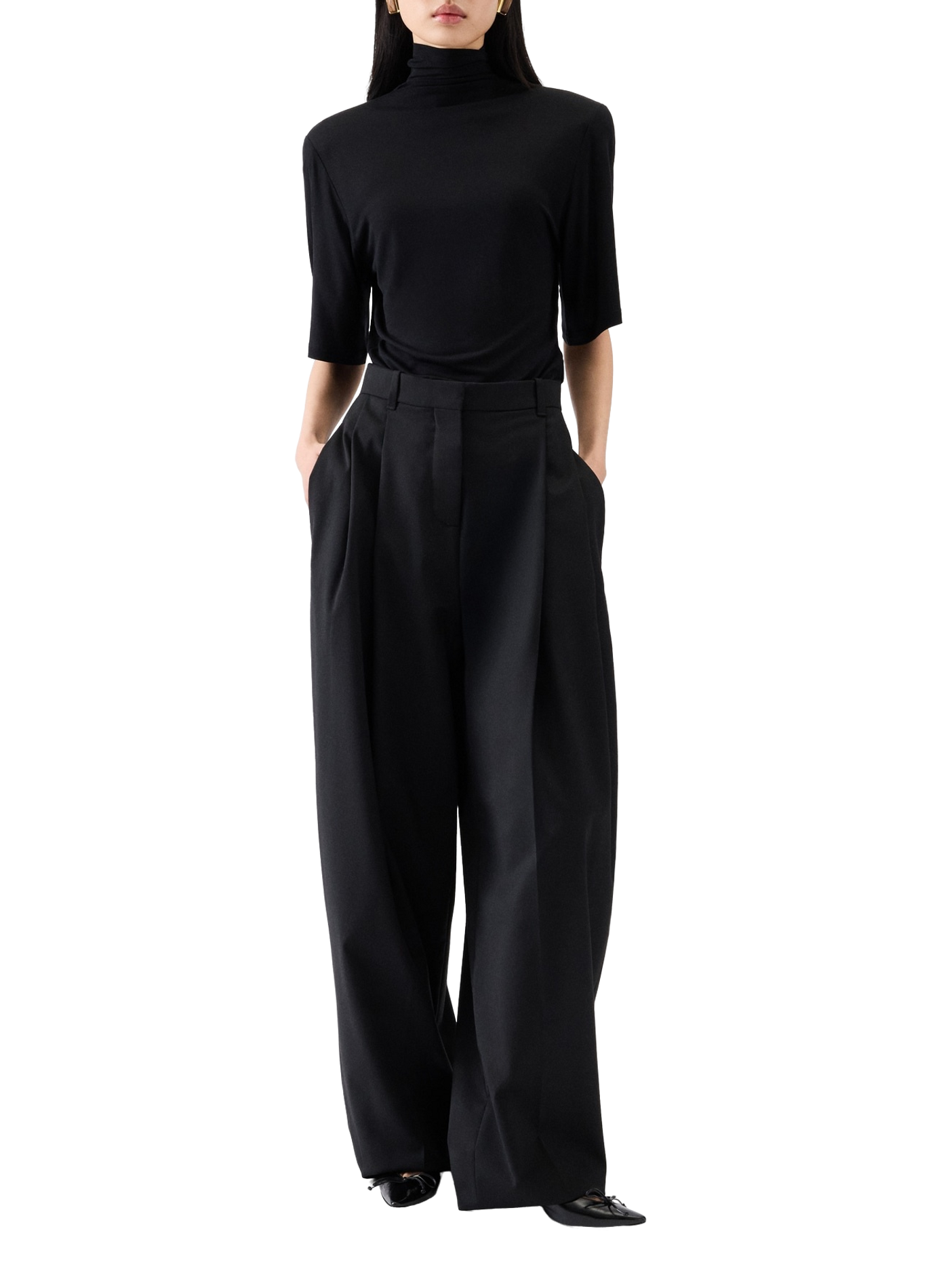 Le pantalon d'Homme à plis en laine vierge JACQUEMUS Black