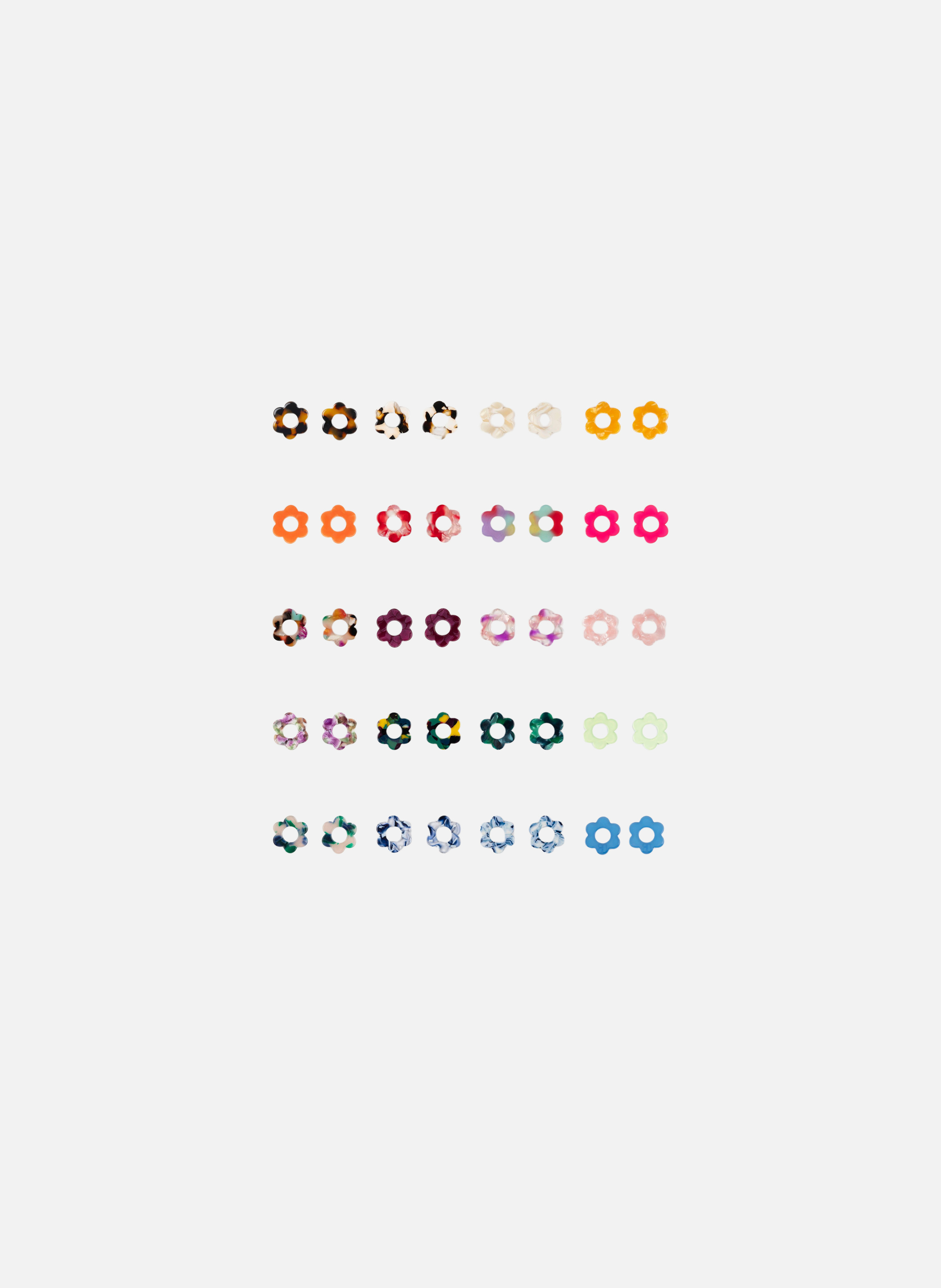 Charms baby fleurette en acétate de cellulose | Kaki KURAGE GINZA Montres et Bijoux