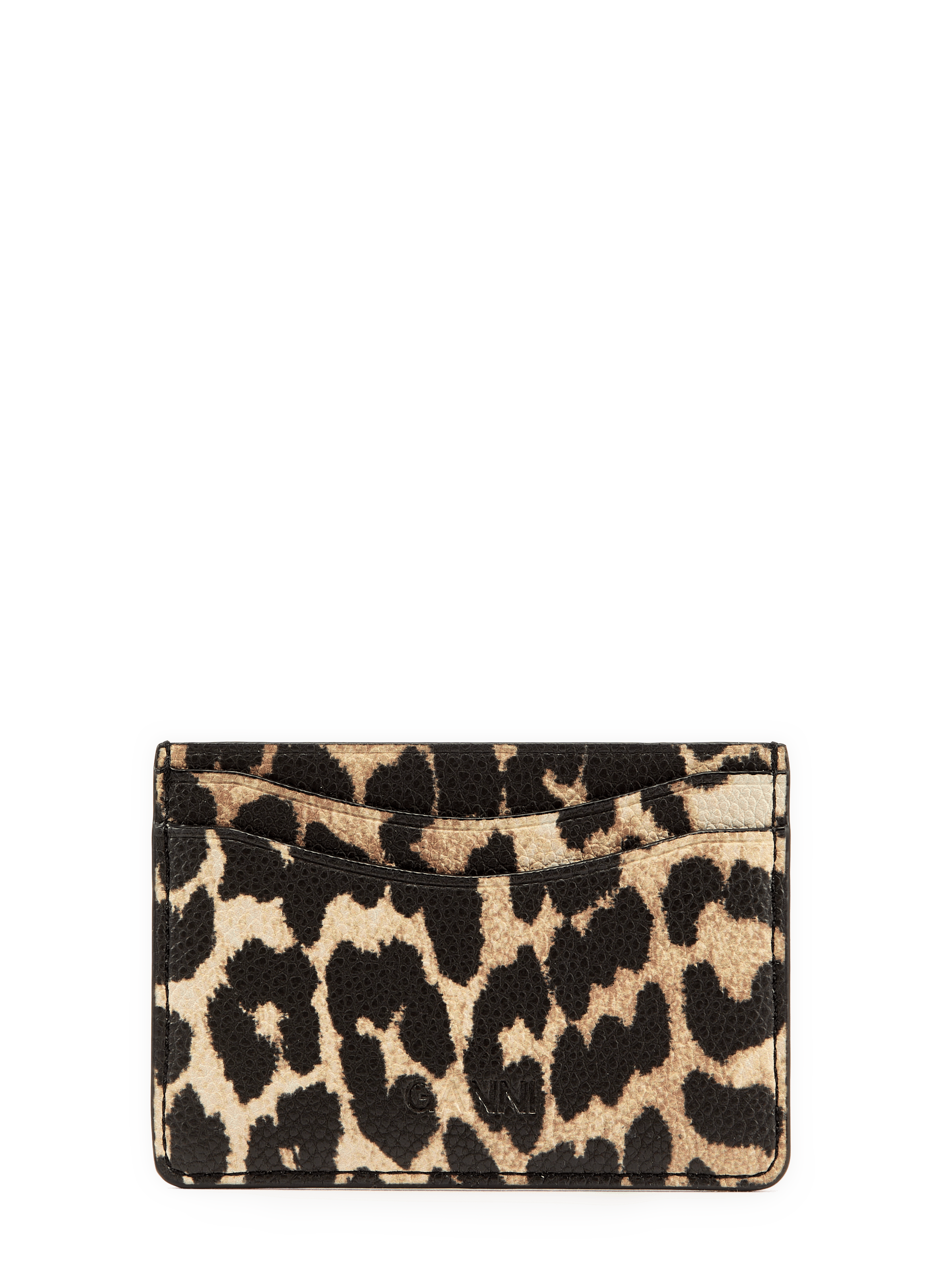 Porte-cartes imprimé animal GANNI Multicolore
