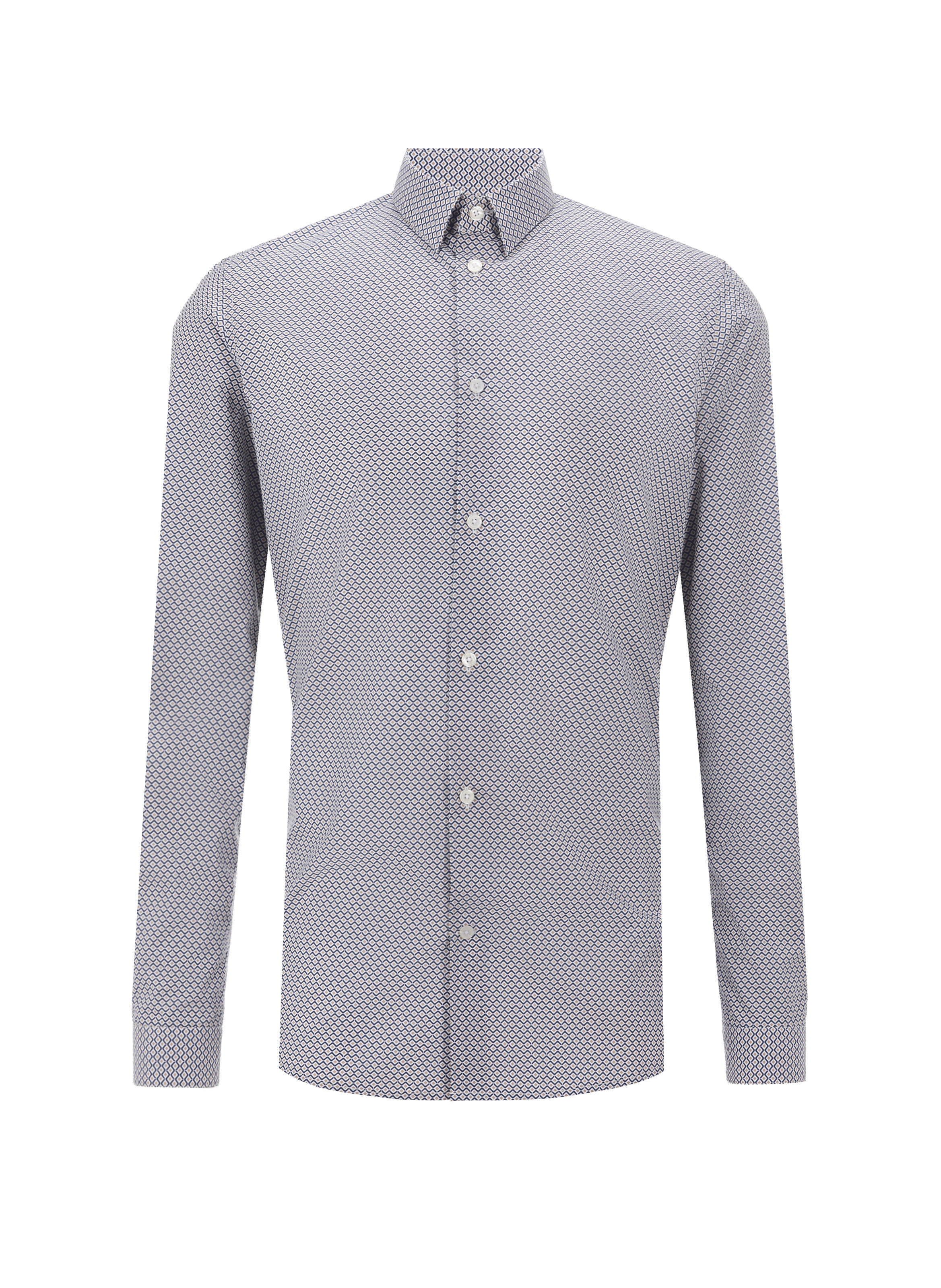 Chemise imprimée en coton AU PRINTEMPS PARIS Bleu