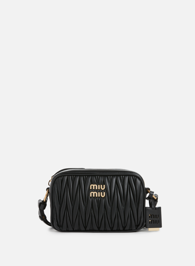 Leather shoulder bag MIU MIU