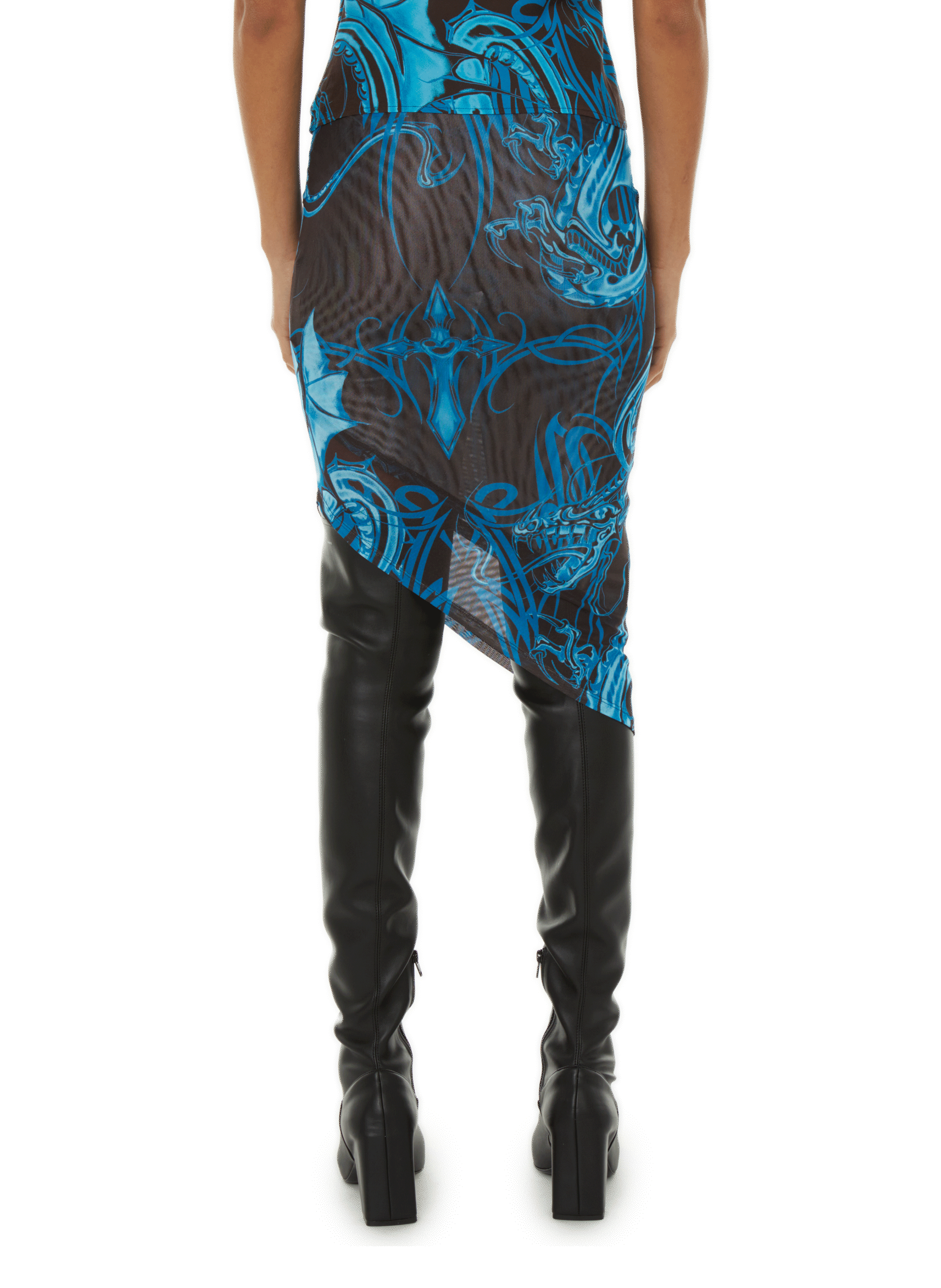 Midi mesh skirt MIAOU Multicolour