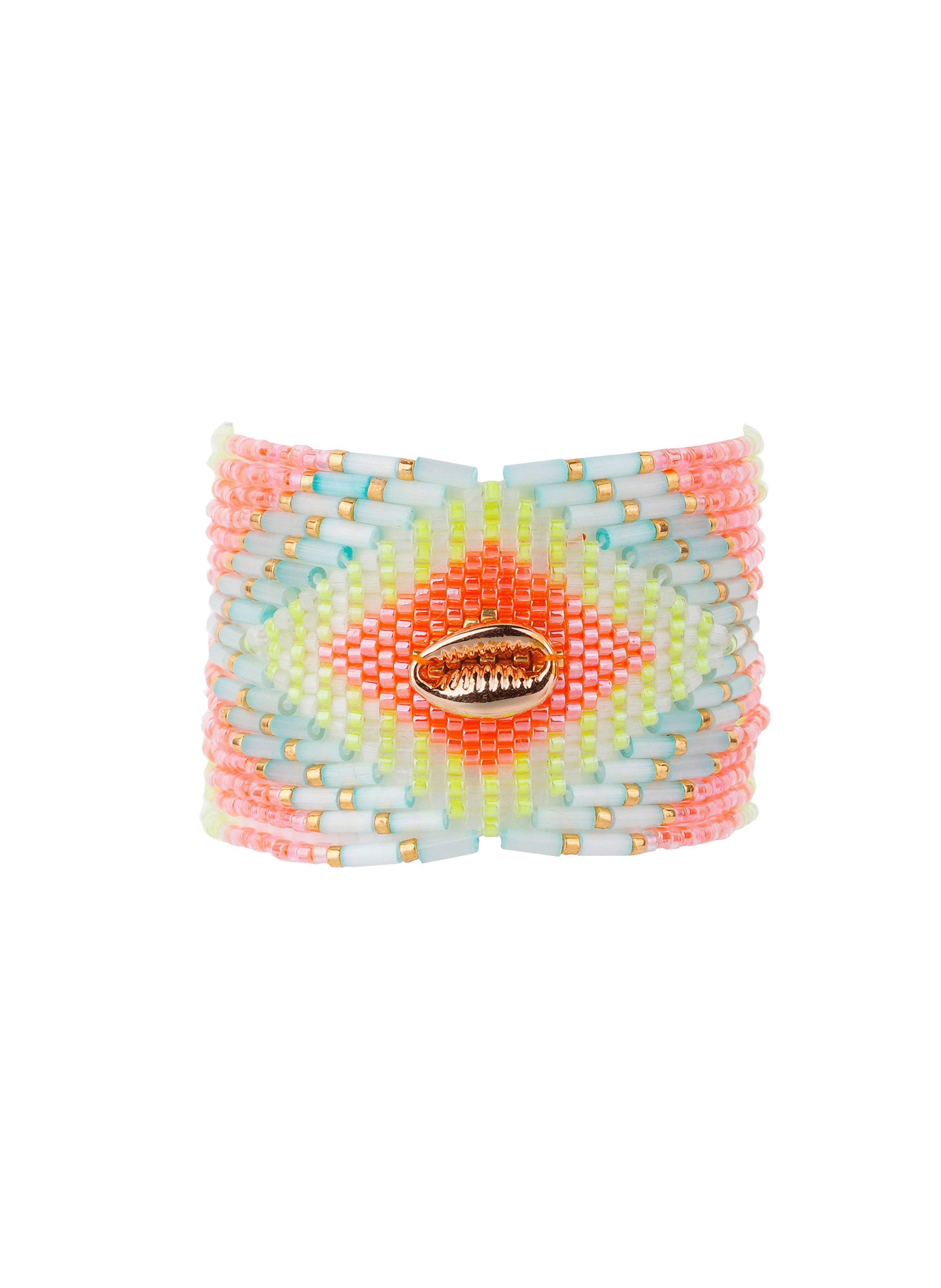 Manchette bracelet multiliens chokohona HIPANEMA Multicolore