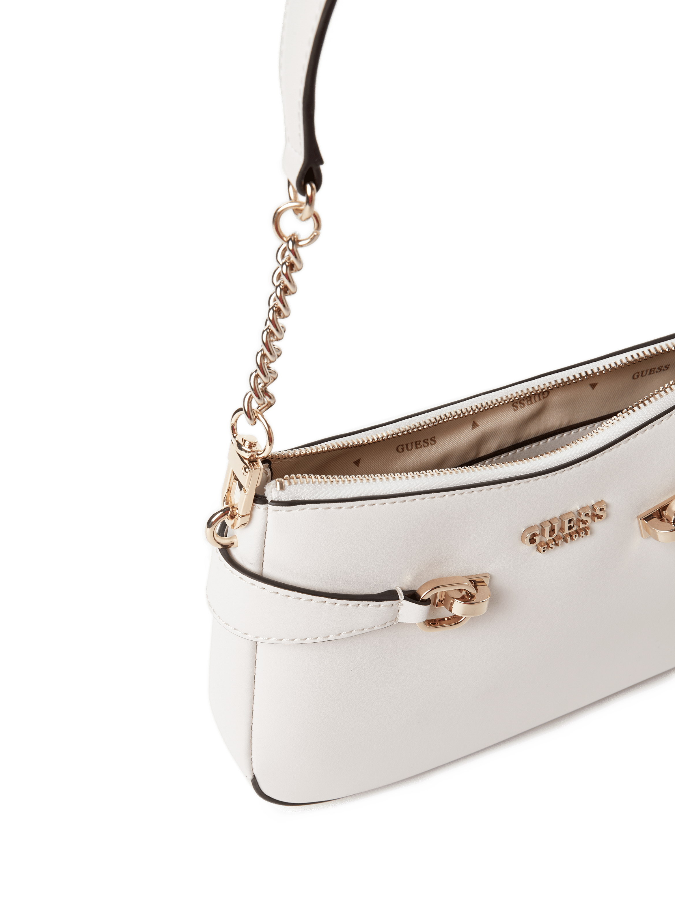 Smooth shoulder bag GUESS Beige