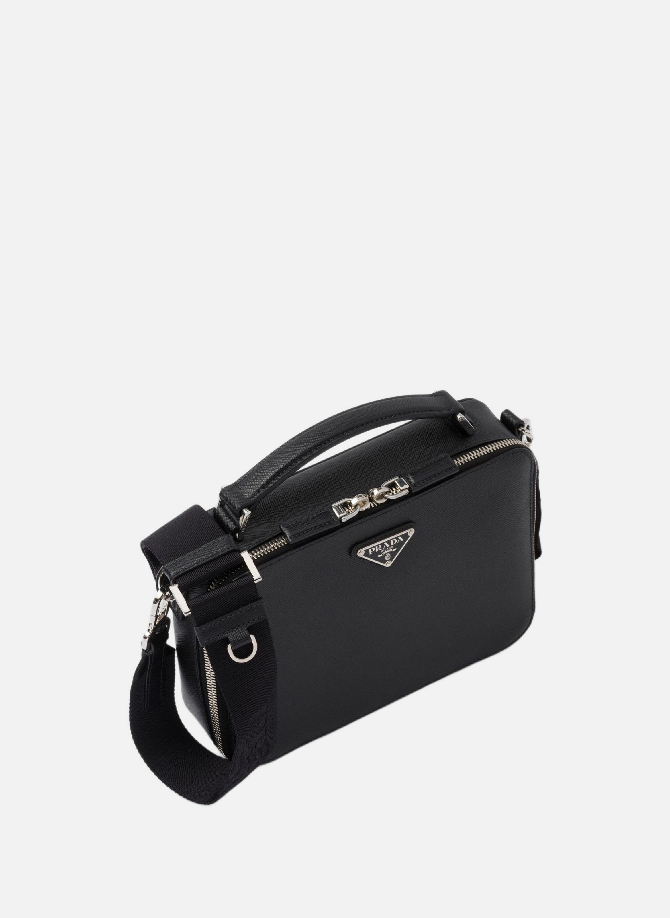 Sac prada brique en cuir saffiano PRADA Noir
