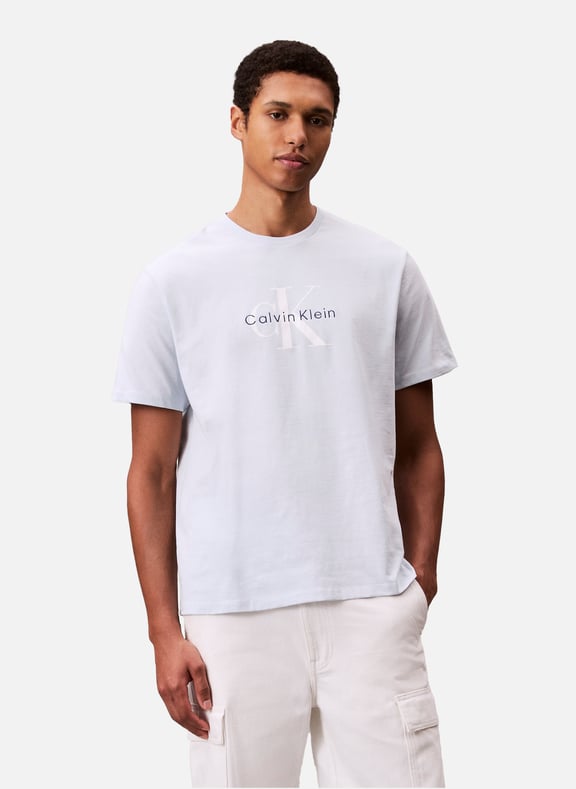 T-shirt à logo en coton Bleu by CALVIN KLEIN CALVIN KLEIN T-shirt à logo en coton Bleu