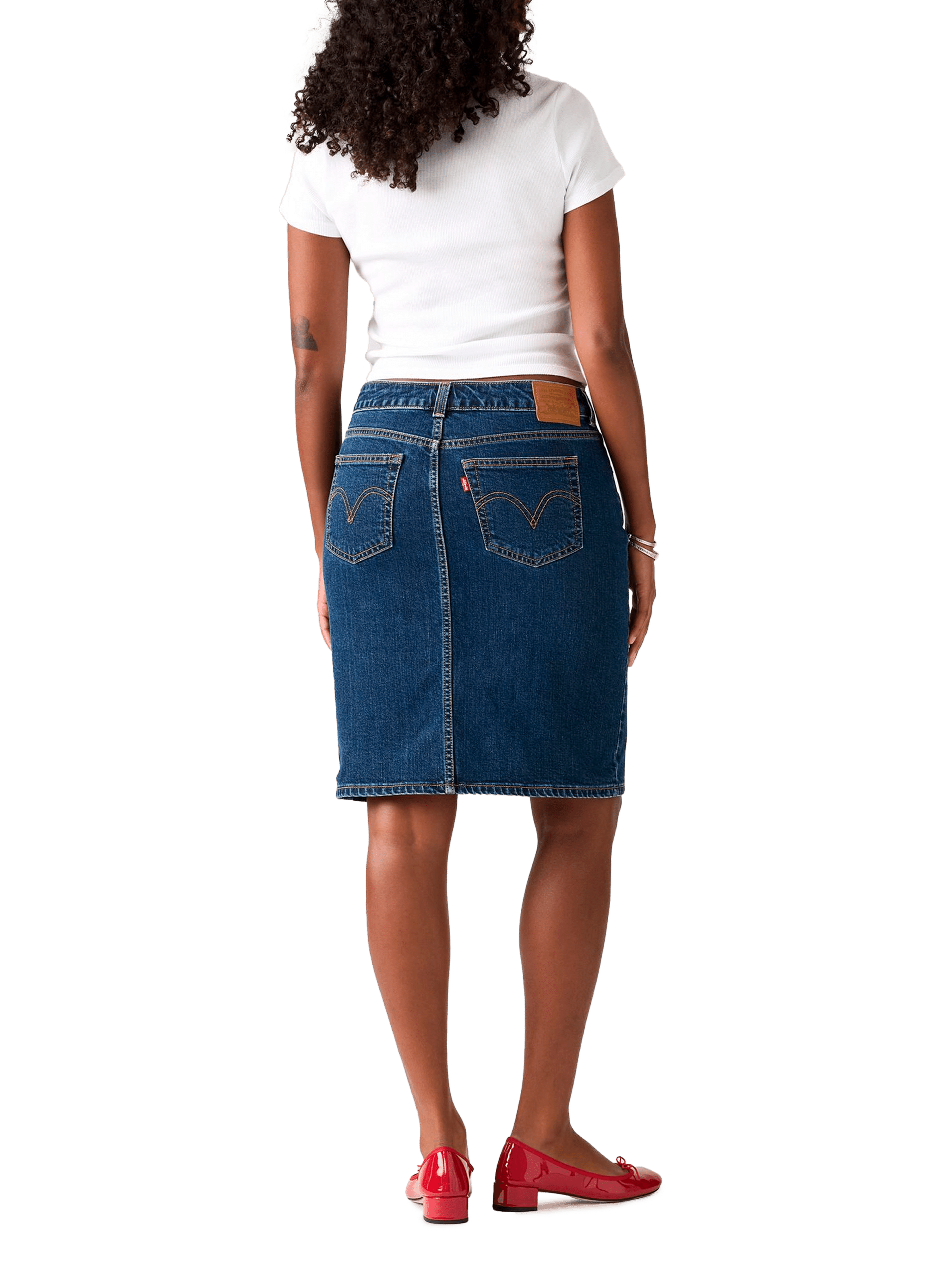 Jupe en jean courte LEVI'S Bleu