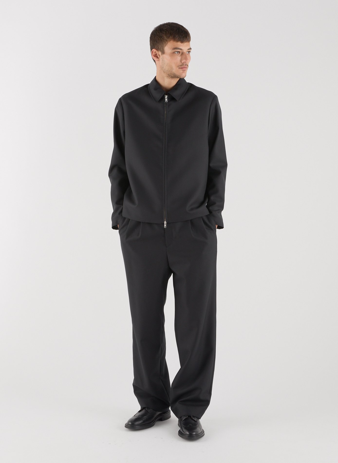 Blouson léger Good en laine SAISON 1865 Noir