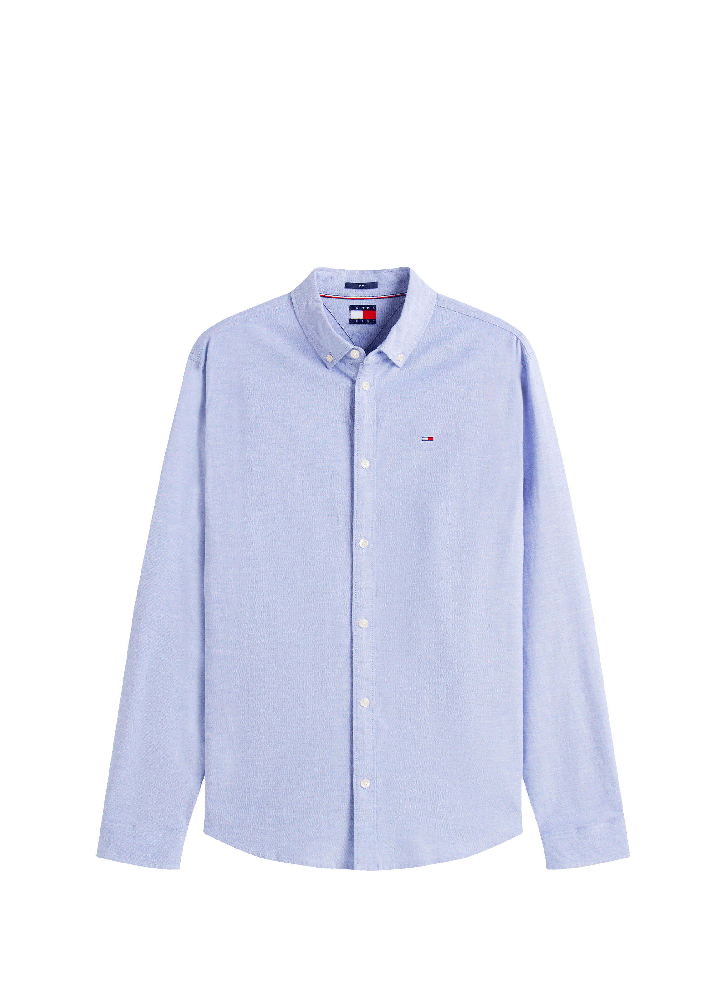 Fitted shirt in stretch Oxford cotton TOMMY HILFIGER Blue