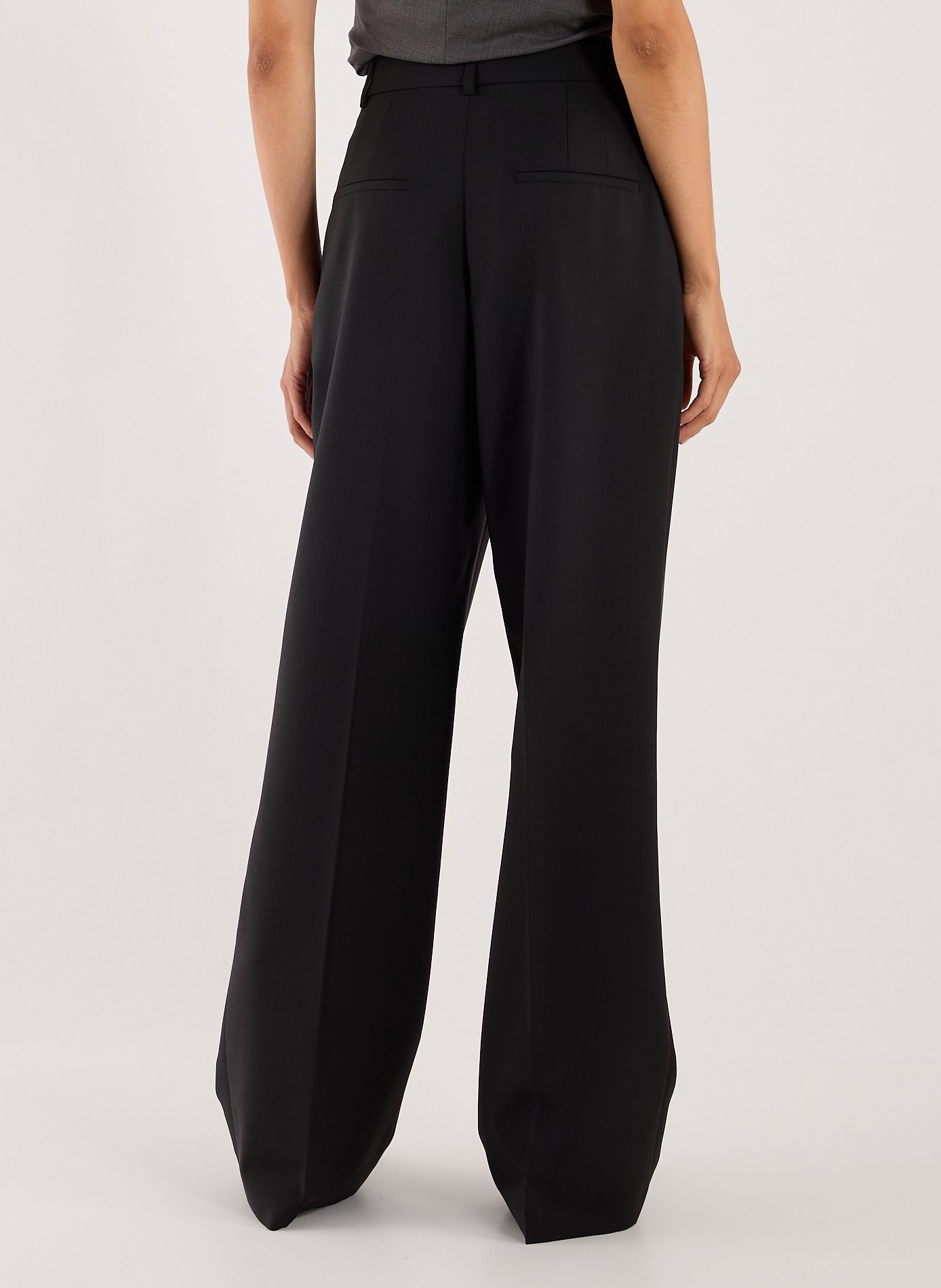 Pantalon en laine large  ROHE FRAMES Noir