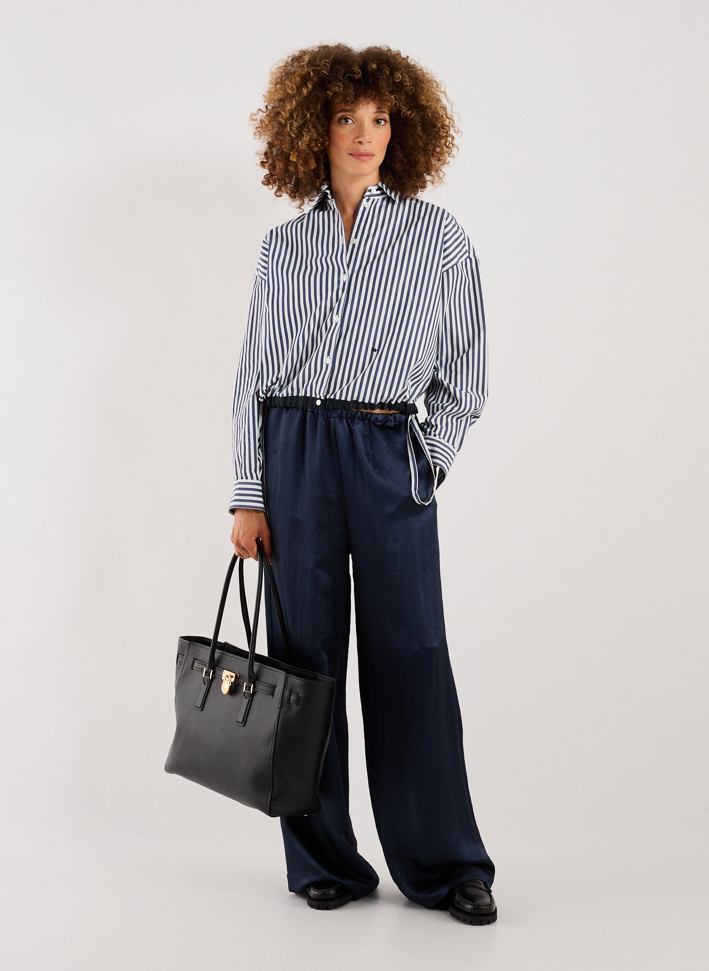 Pantalon fluide large BELLEROSE Bleu