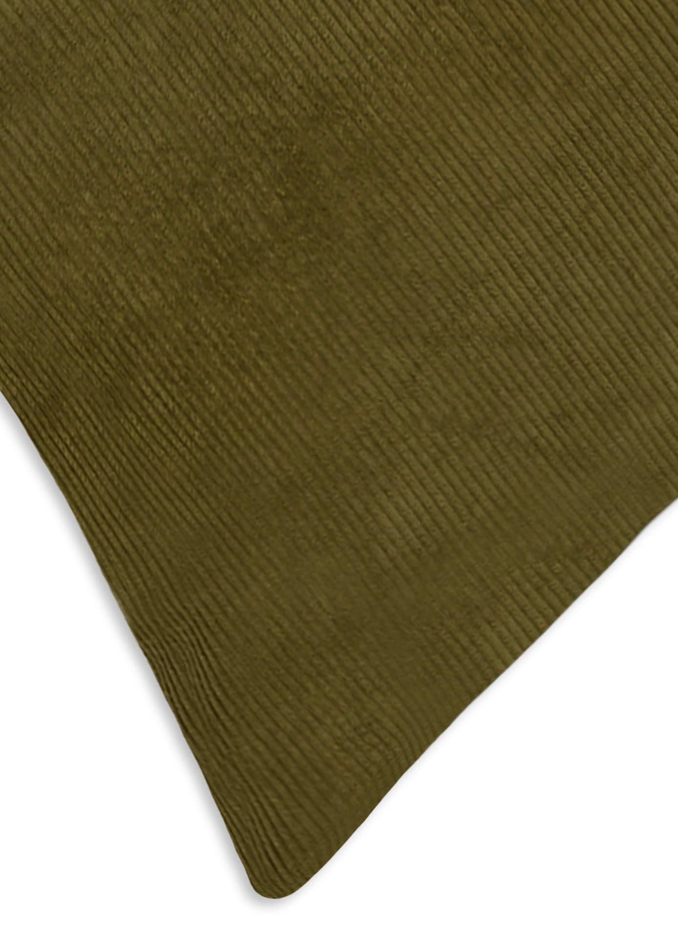 Corduroy Velvet Cushion Cover AU PRINTEMPS PARIS Green
