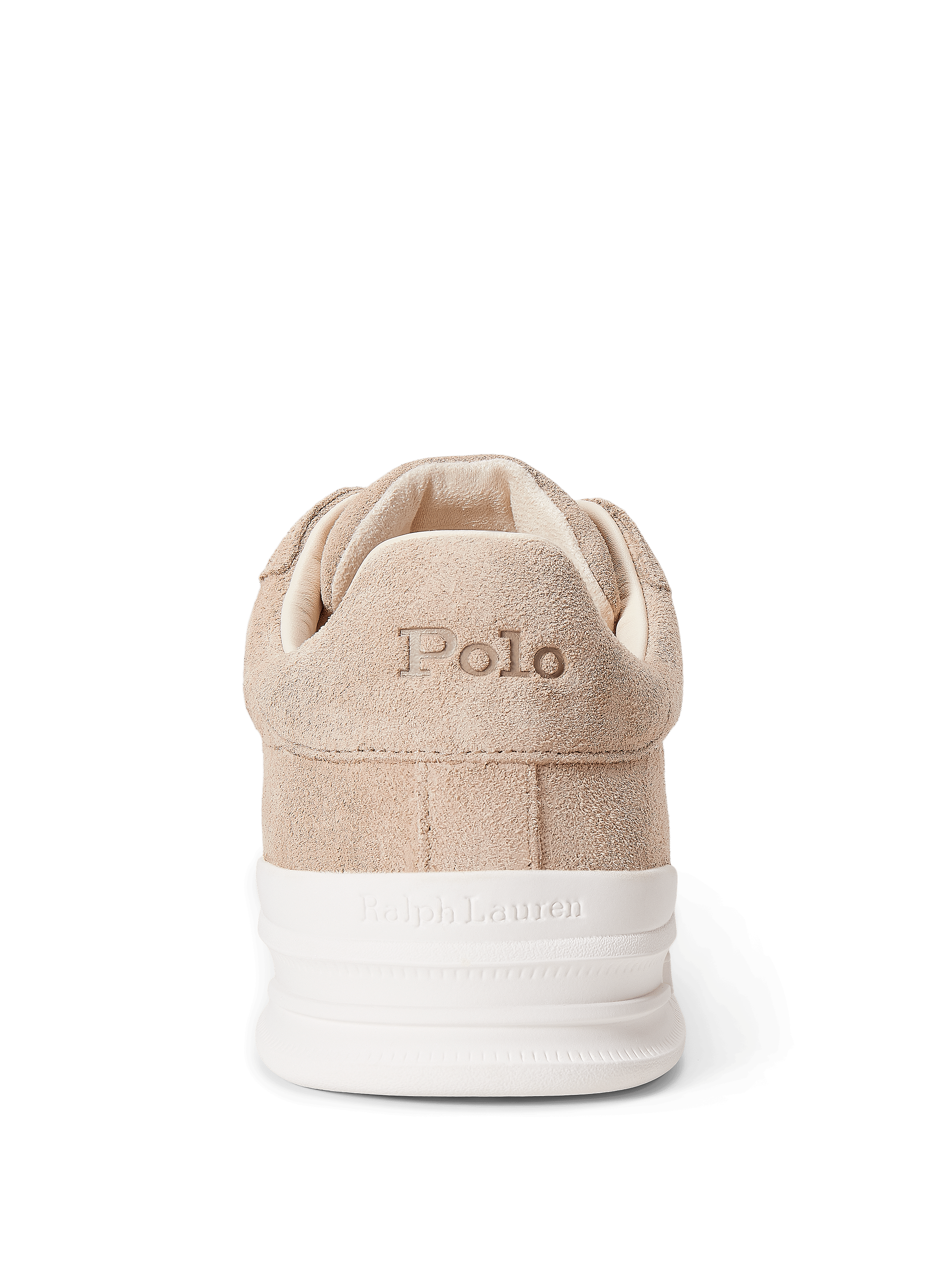 Suede and Leather Mixed Material Sneakers POLO RALPH LAUREN Beige