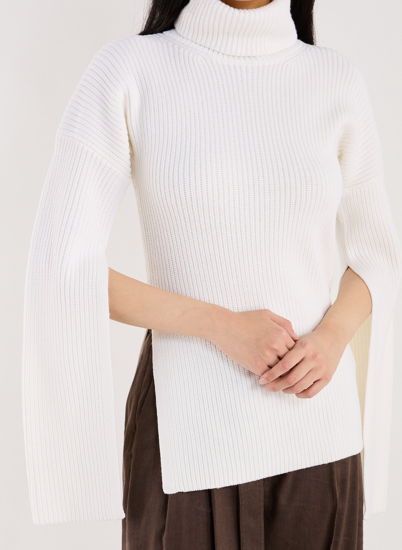 Crew-neck jumper TOTEME Beige